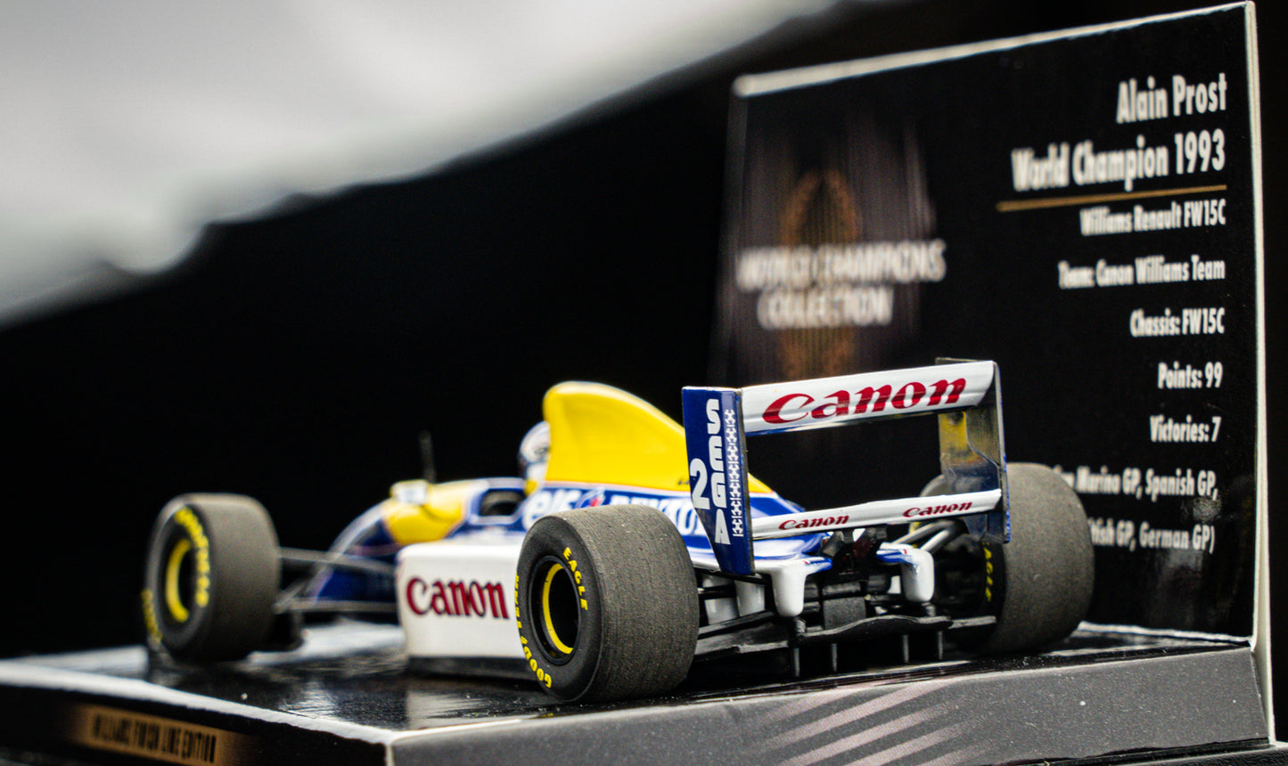 Alain Prost #2 Williams FW15C Formel 1 Weltmeister 1993 - Minichamps 1:43
