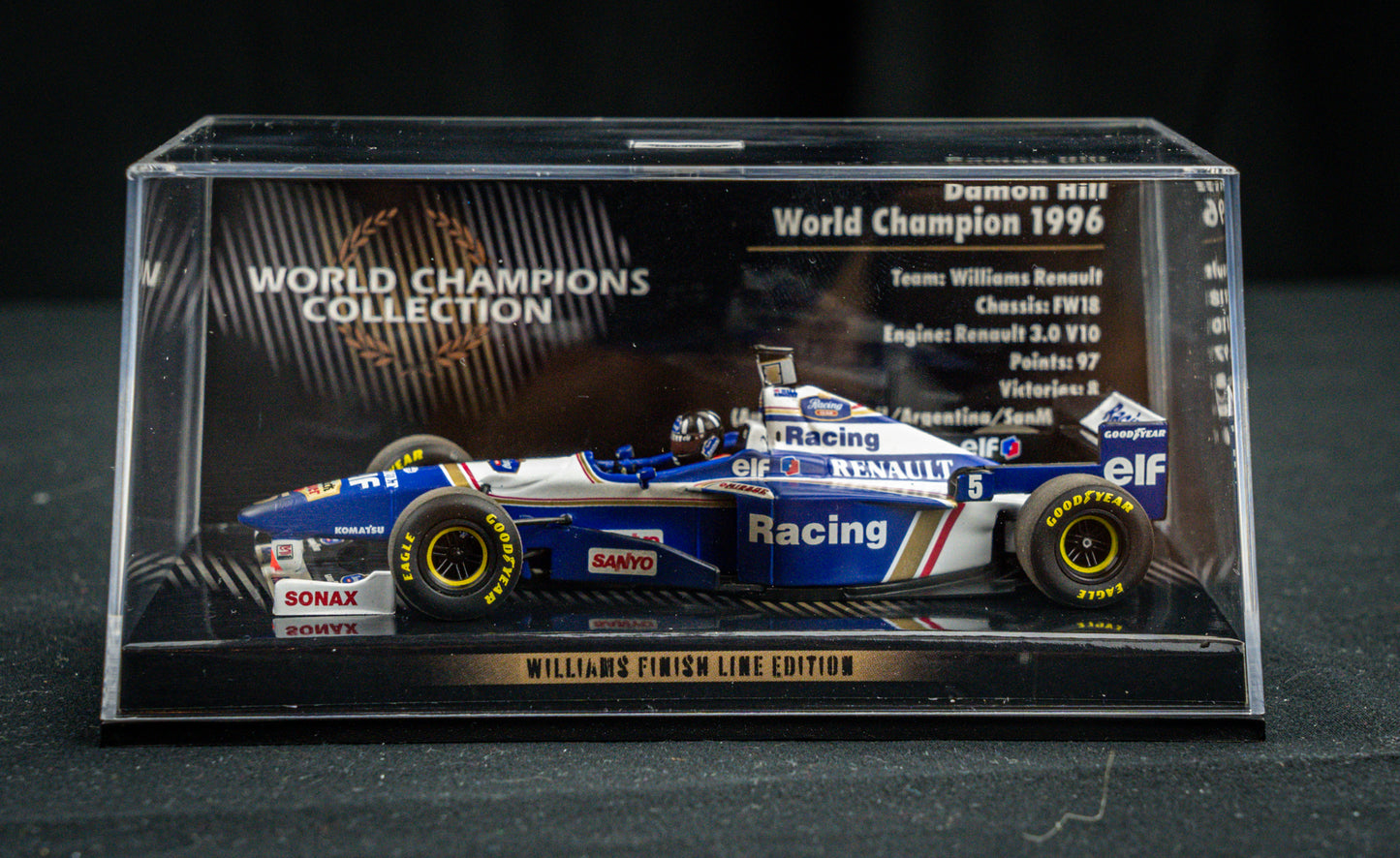Damon Hill #5 Williams FW18 Formel 1 Weltmeister 1996 - Minichamps 1:43