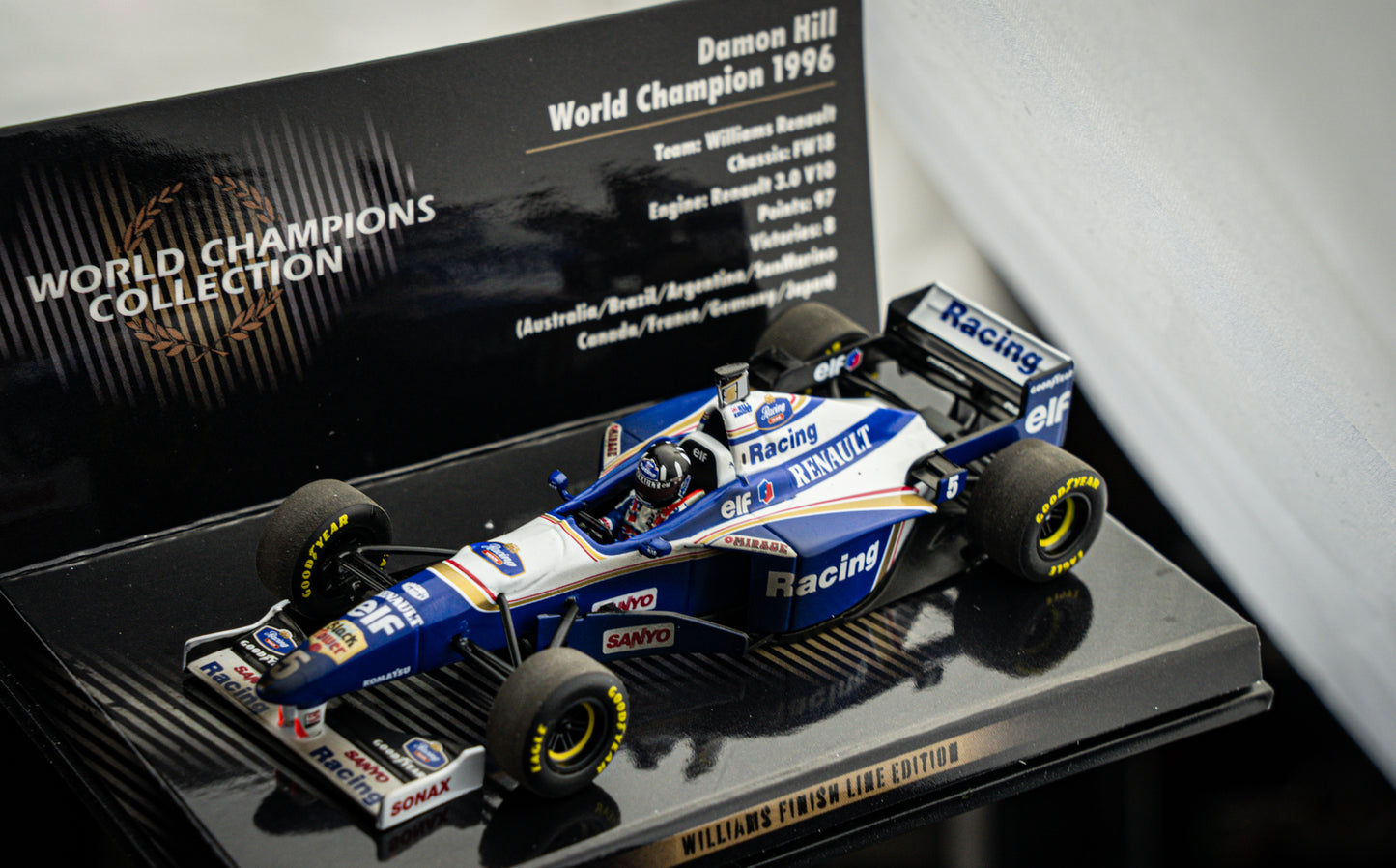 Damon Hill #5 Williams FW18 Formel 1 Weltmeister 1996 - Minichamps 1:43