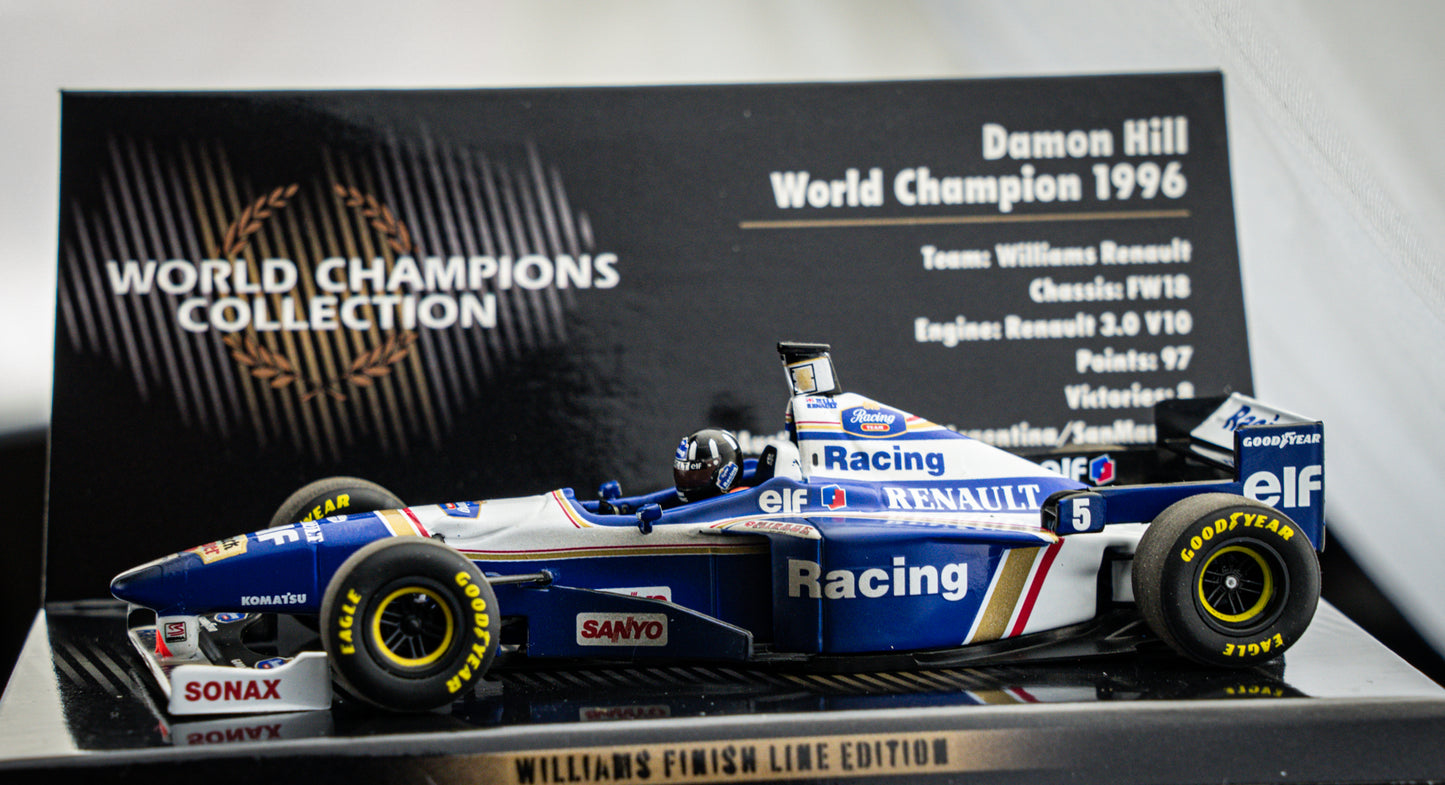 Damon Hill #5 Williams FW18 Formel 1 Weltmeister 1996 - Minichamps 1:43