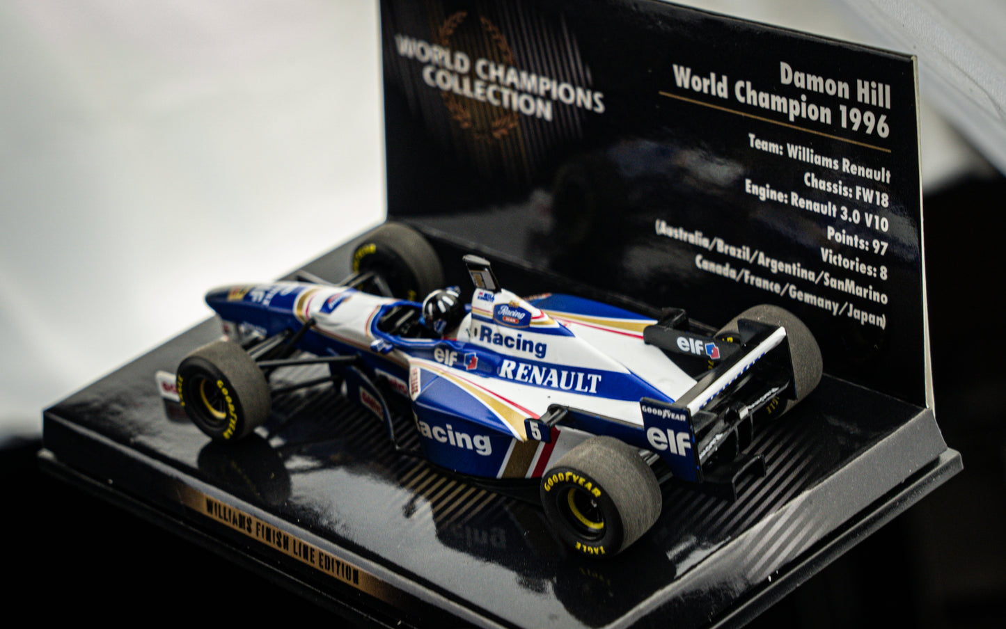 Damon Hill #5 Williams FW18 Formel 1 Weltmeister 1996 - Minichamps 1:43