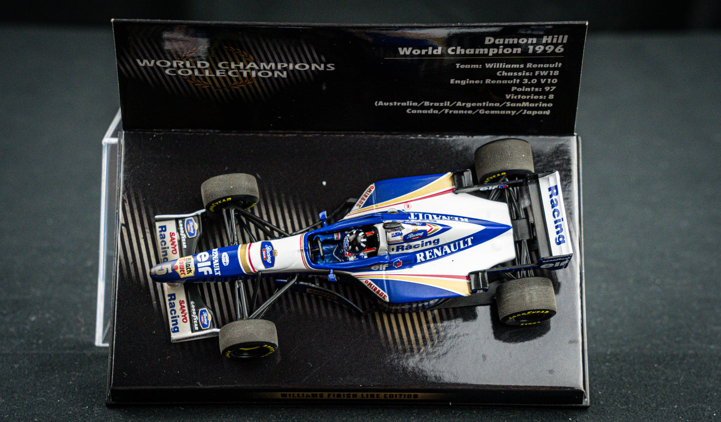 Damon Hill #5 Williams FW18 Formel 1 Weltmeister 1996 - Minichamps 1:43