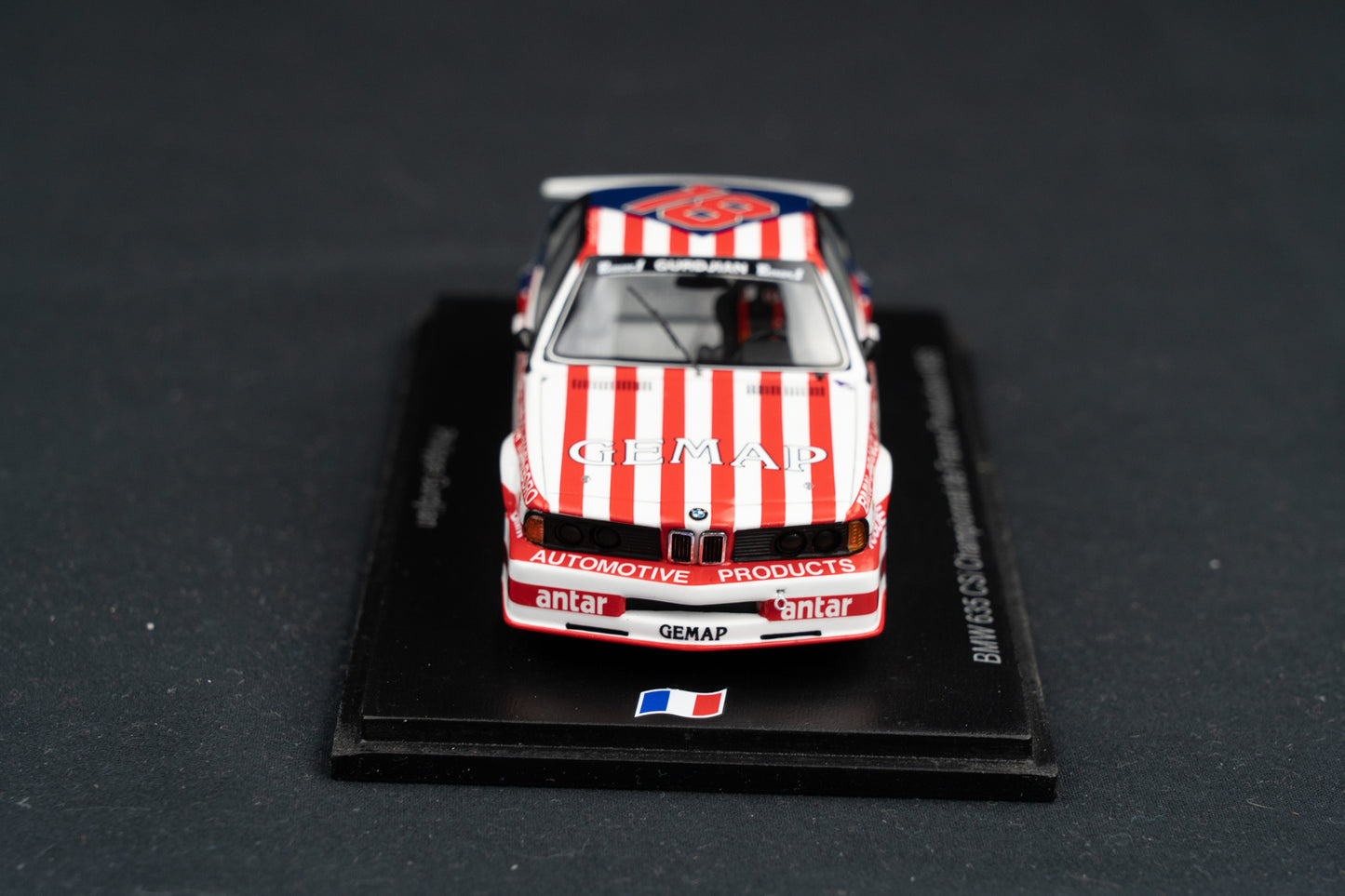 BMW 635csi lim. 500 pcs. #18 P. Gurdjian Championat de France Production 1985 Spark 1:43