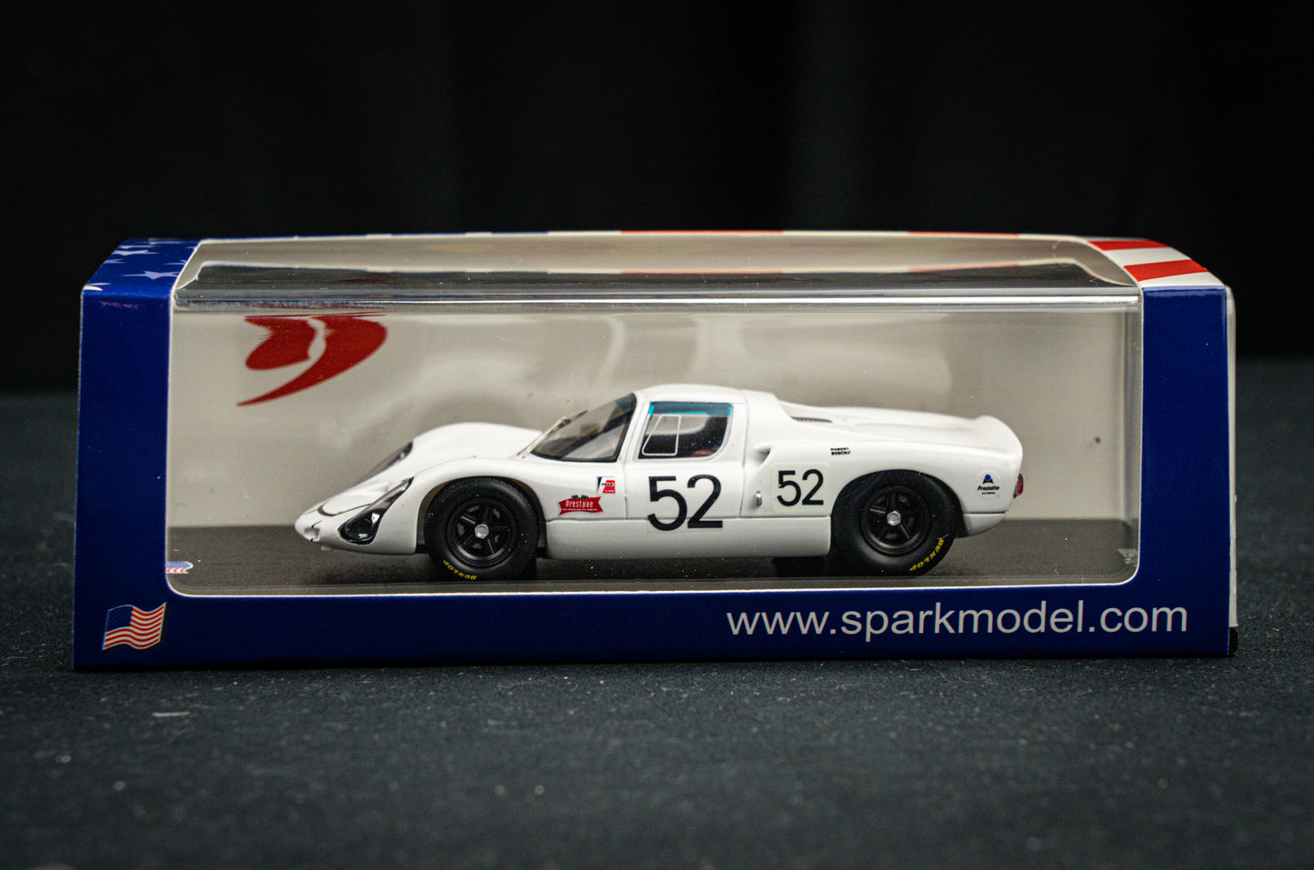 Porsche 910 lim. 500 pcs. #52 Herrmann / Siffert 4th 24h Daytona 1967, Spark 1:43