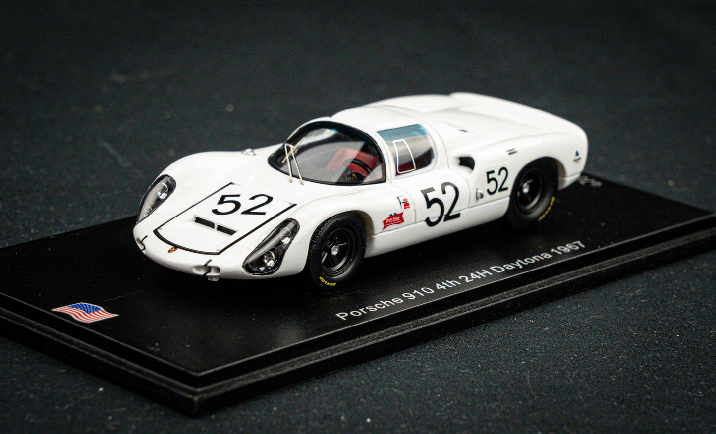 Porsche 910 lim. 500 pcs. #52 Herrmann / Siffert 4th 24h Daytona 1967, Spark 1:43