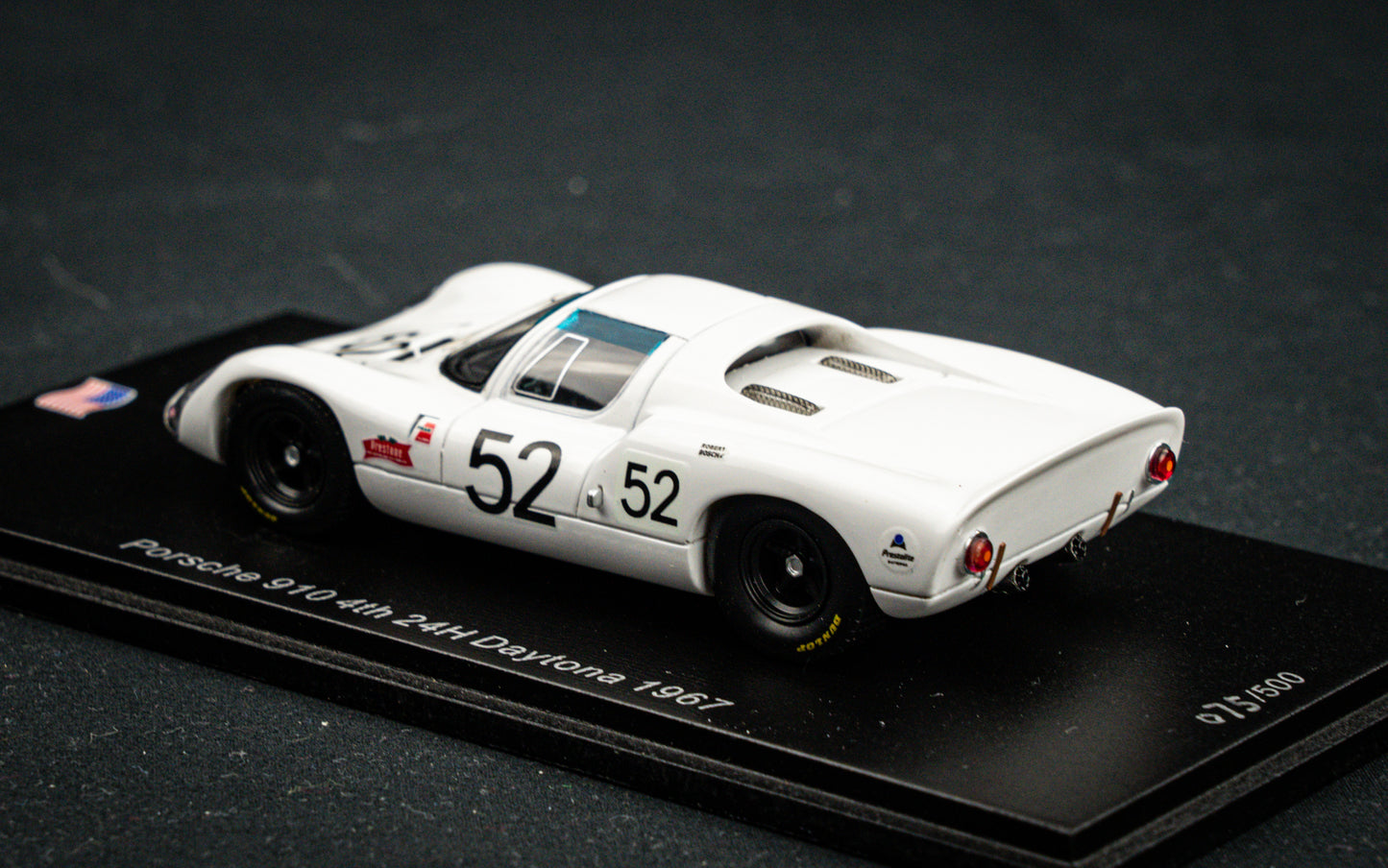 Porsche 910 lim. 500 pcs. #52 Herrmann / Siffert 4th 24h Daytona 1967, Spark 1:43