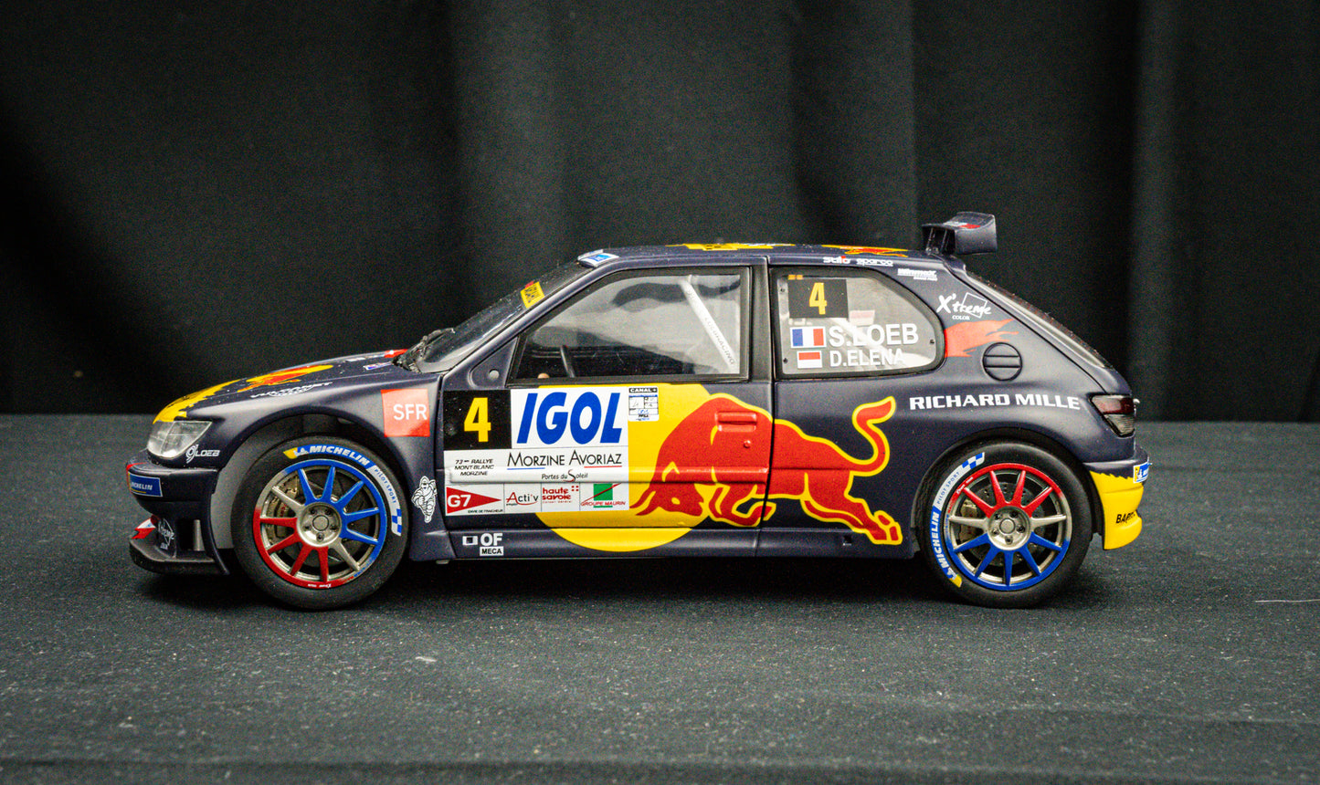 Peugeot 306 Maxi no.4 S. Loeb / Elena Rallye Mont Blanc 2021 1:18