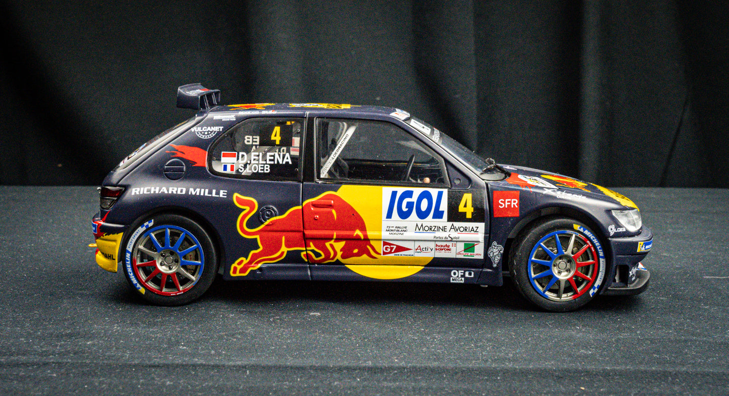 Peugeot 306 Maxi no.4 S. Loeb / Elena Rallye Mont Blanc 2021 1:18