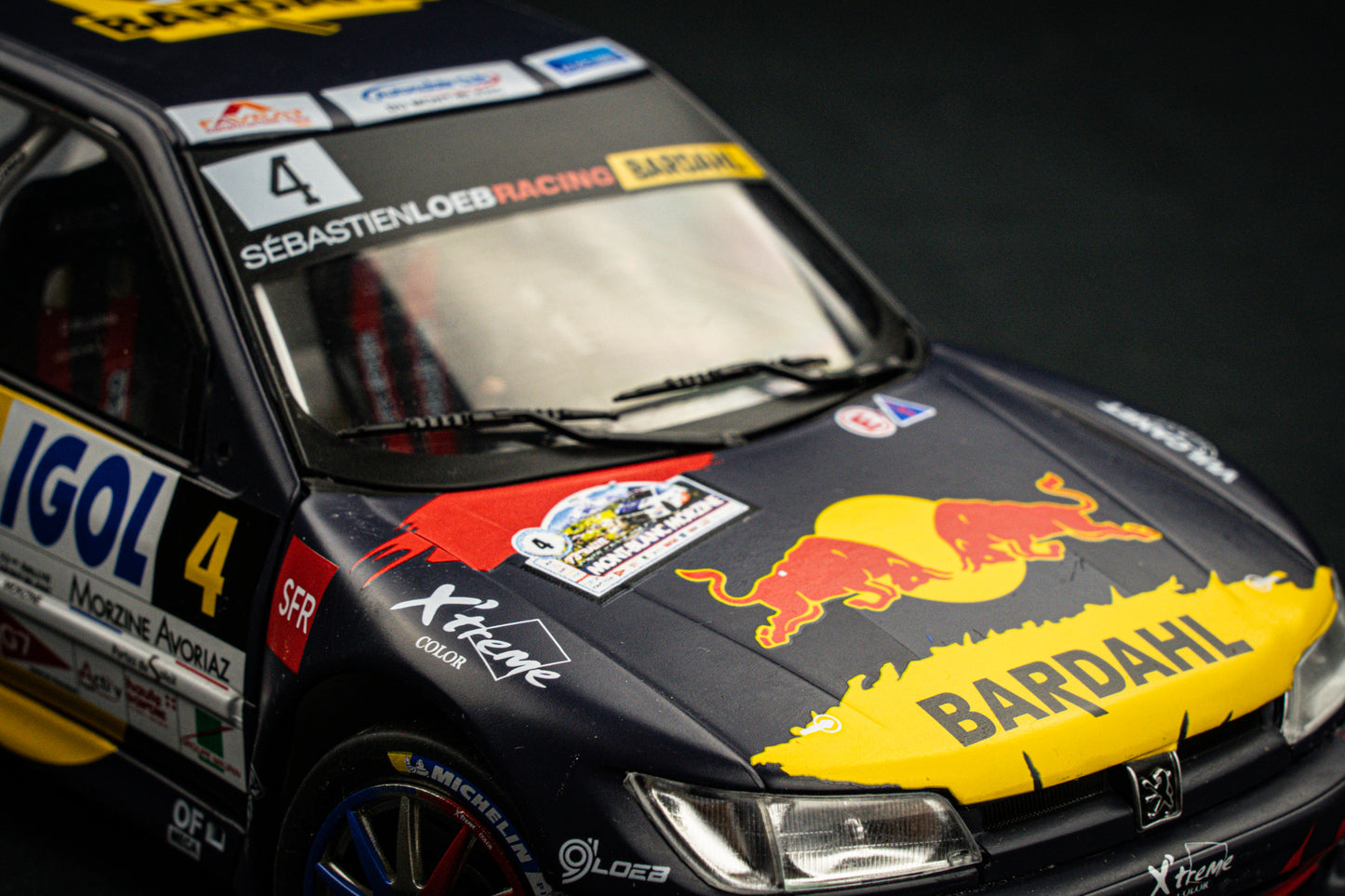 Peugeot 306 Maxi no.4 S. Loeb / Elena Rallye Mont Blanc 2021 1:18