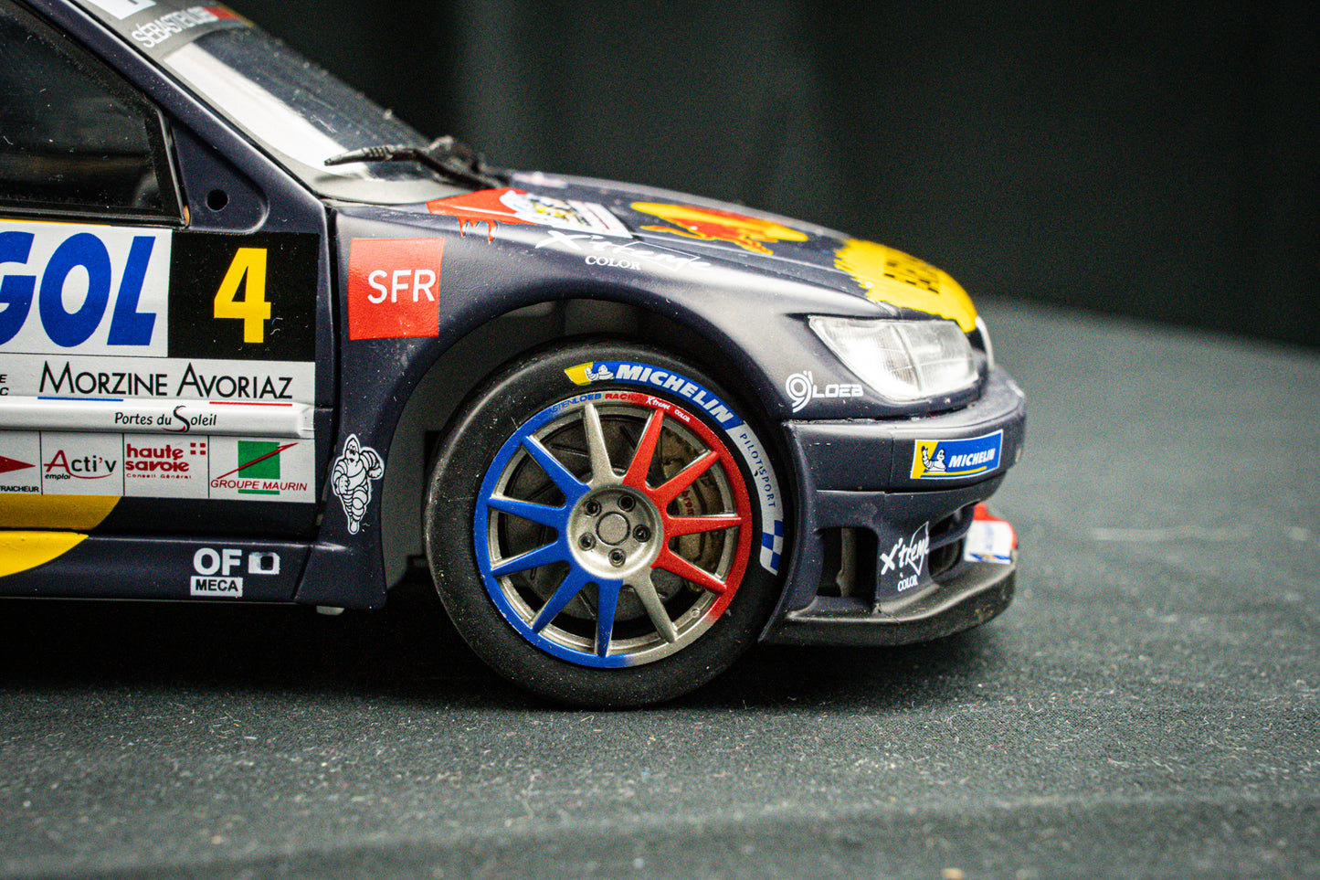 Peugeot 306 Maxi no.4 S. Loeb / Elena Rallye Mont Blanc 2021 1:18