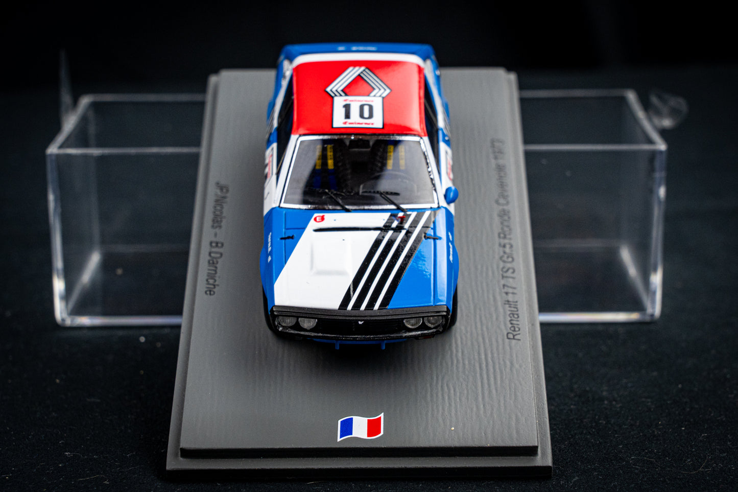 Renault 17 TS Gr.5 lim. 300 Stk. #10 J.P.Nicholas / B.Darniche 3rd Ronde Cevenole 1973 Spark 1:43