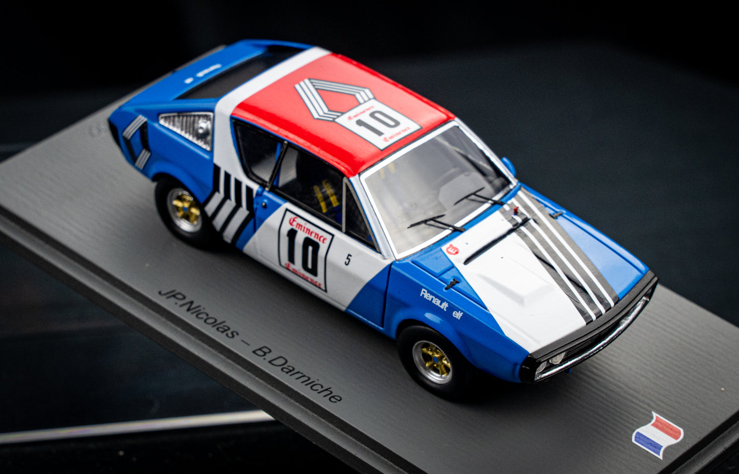 Renault 17 TS Gr.5 lim. 300 Stk. #10 J.P.Nicholas / B.Darniche 3rd Ronde Cevenole 1973 Spark 1:43