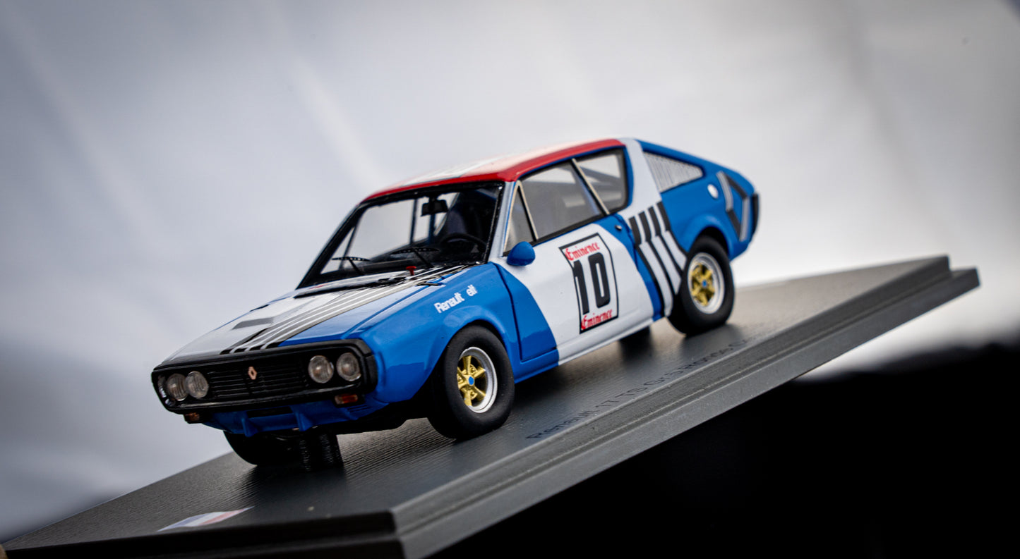 Renault 17 TS Gr.5 lim. 300 Stk. #10 J.P.Nicholas / B.Darniche 3rd Ronde Cevenole 1973 Spark 1:43