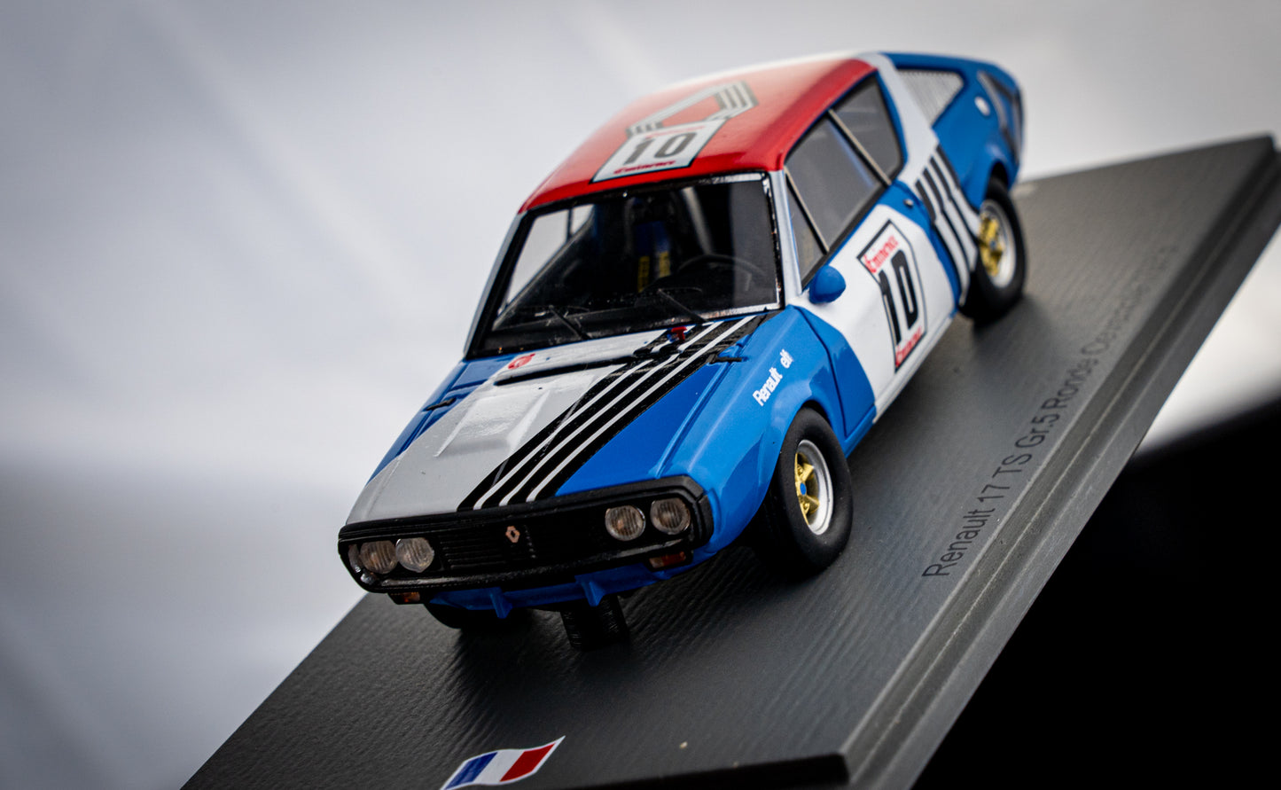 Renault 17 TS Gr.5 lim. 300 Stk. #10 J.P.Nicholas / B.Darniche 3rd Ronde Cevenole 1973 Spark 1:43
