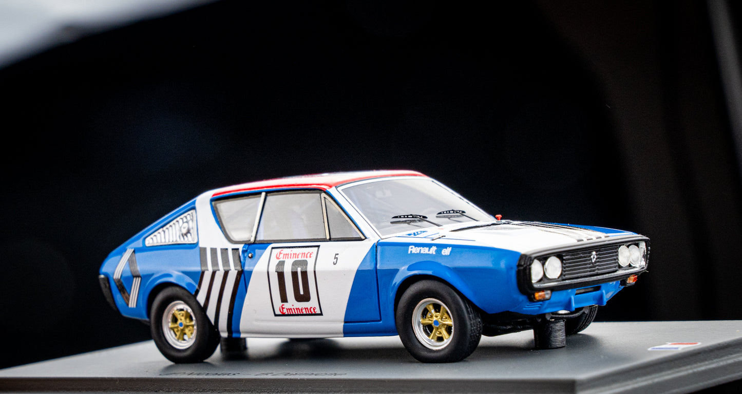 Renault 17 TS Gr.5 lim. 300 Stk. #10 J.P.Nicholas / B.Darniche 3rd Ronde Cevenole 1973 Spark 1:43