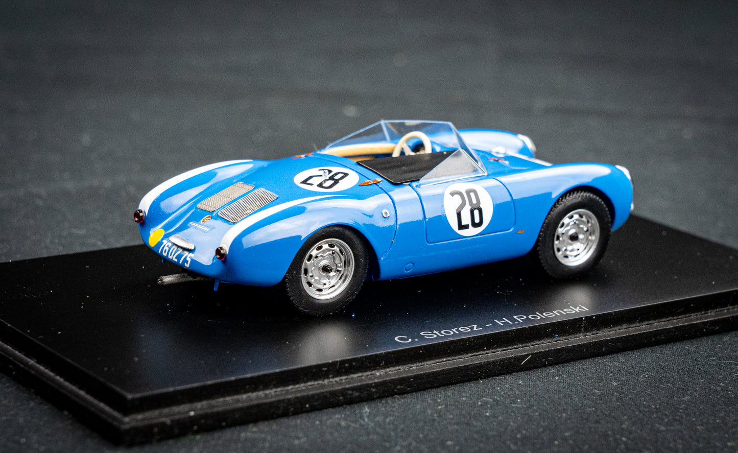 Porsche 550 #28 C.Storez / H.Polenski 24h LeMans 1956 Spark 1:43