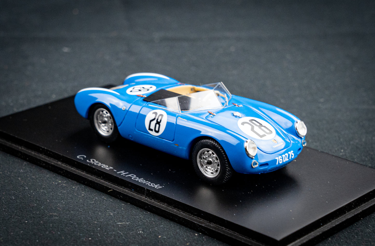 Porsche 550 #28 C.Storez / H.Polenski 24h LeMans 1956 Spark 1:43