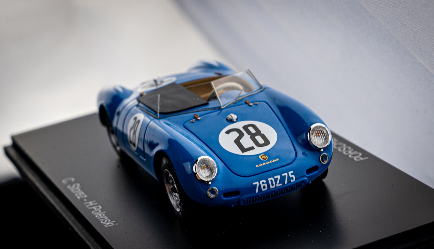 Porsche 550 #28 C.Storez / H.Polenski 24h LeMans 1956 Spark 1:43
