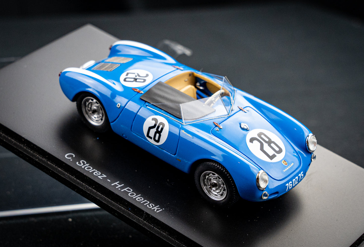 Porsche 550 #28 C.Storez / H.Polenski 24h LeMans 1956 Spark 1:43