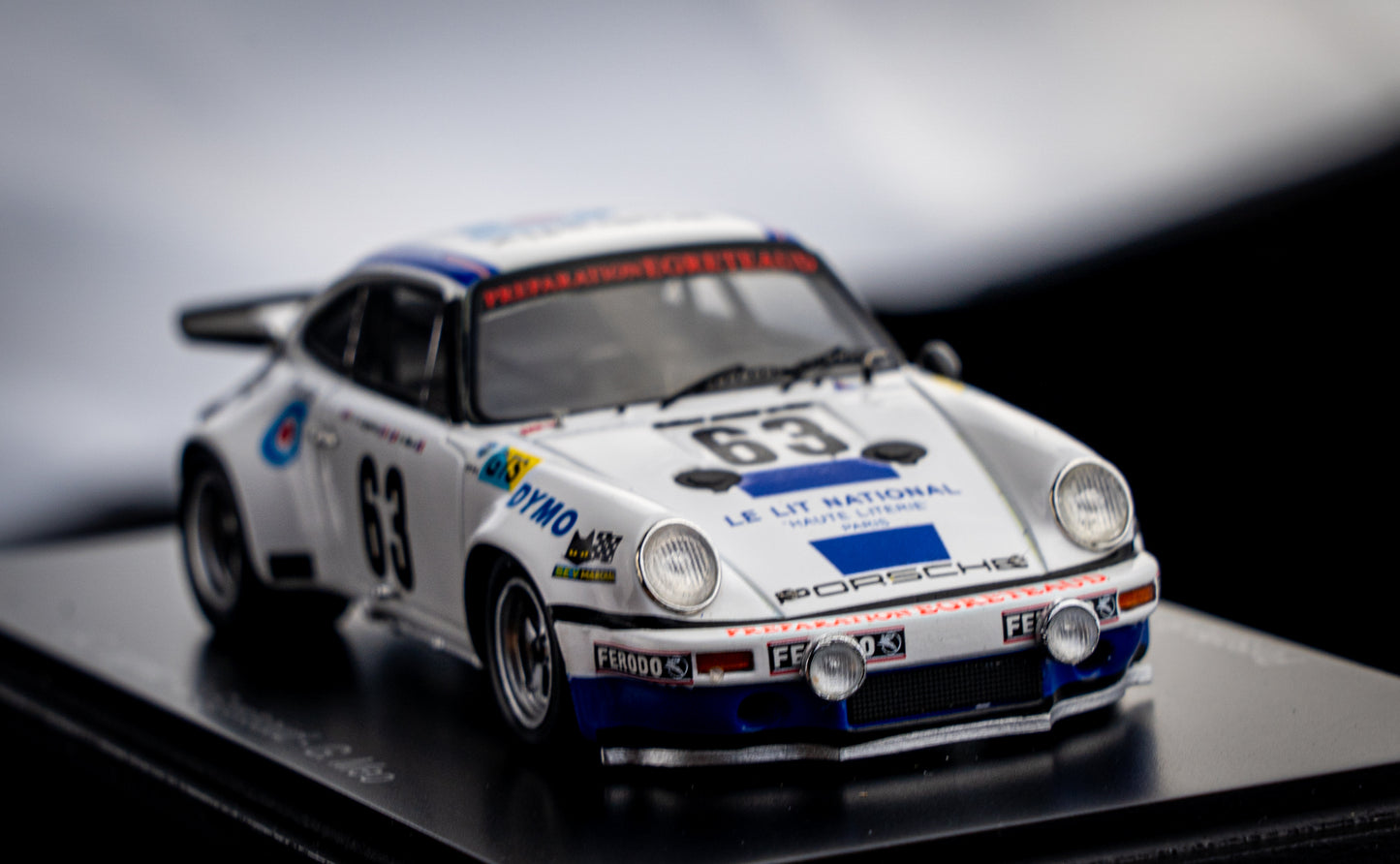 Porsche 911 RS 3.0 no.63 J.C.Lagniez/G.Meo/J.Egreteuad 14th 24h LeMans 1974 Spark 1:43