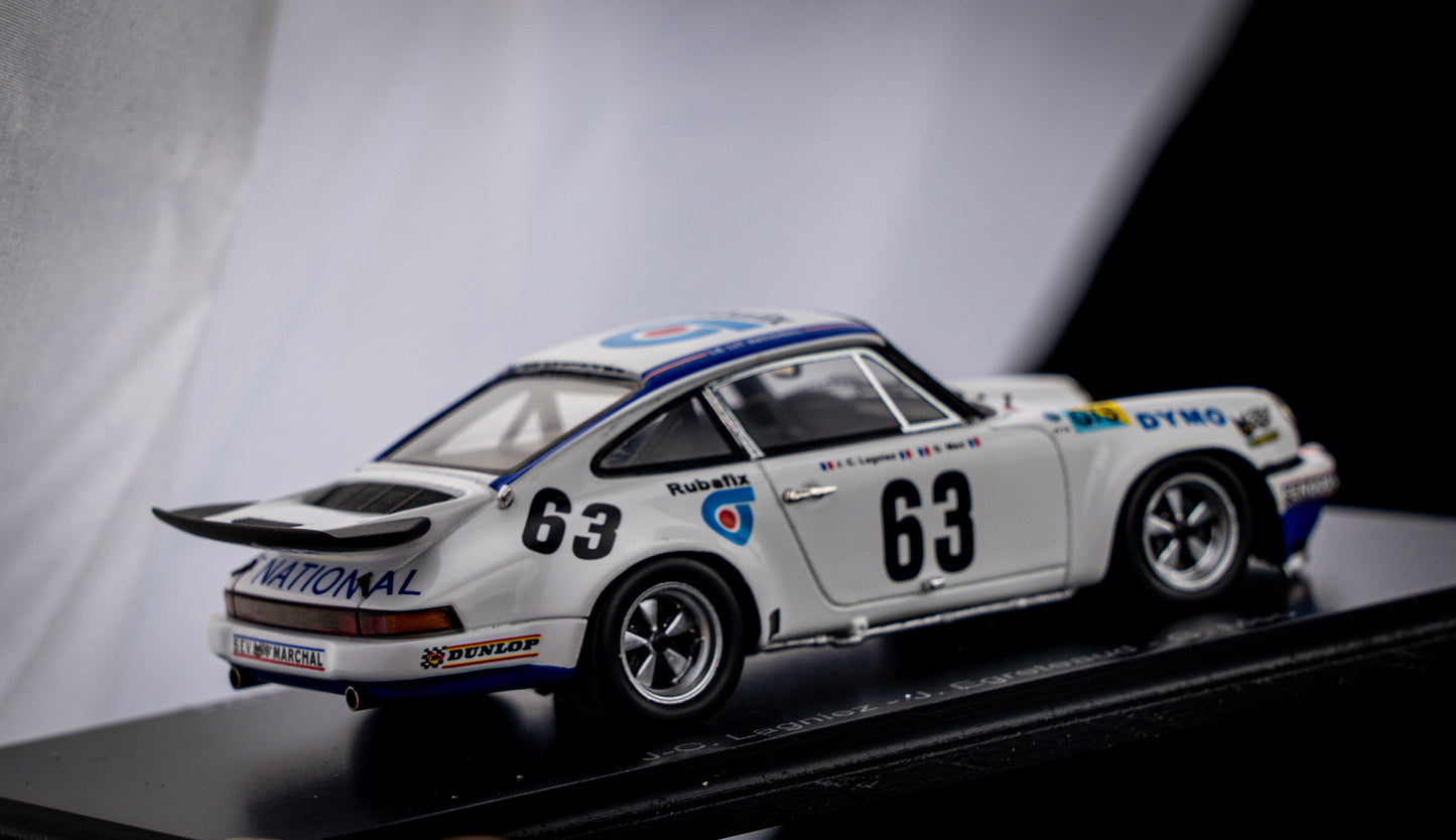 Porsche 911 RS 3.0 no.63 J.C.Lagniez/G.Meo/J.Egreteuad 14th 24h LeMans 1974 Spark 1:43