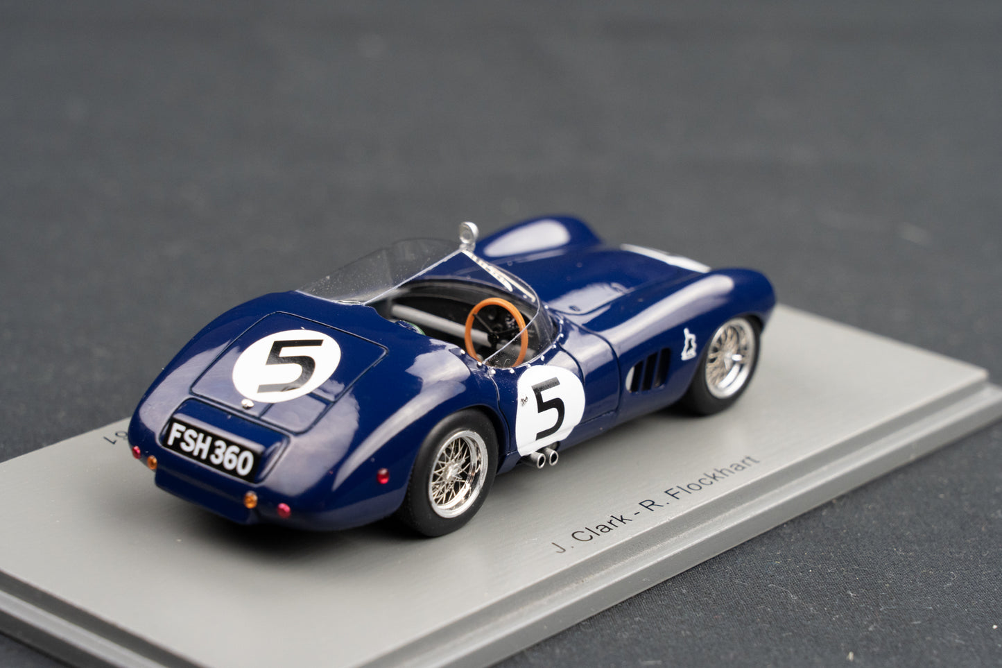 Aston Martin DBR1 #5 J.Clark / R.Flockhart 24h LeMans 1961