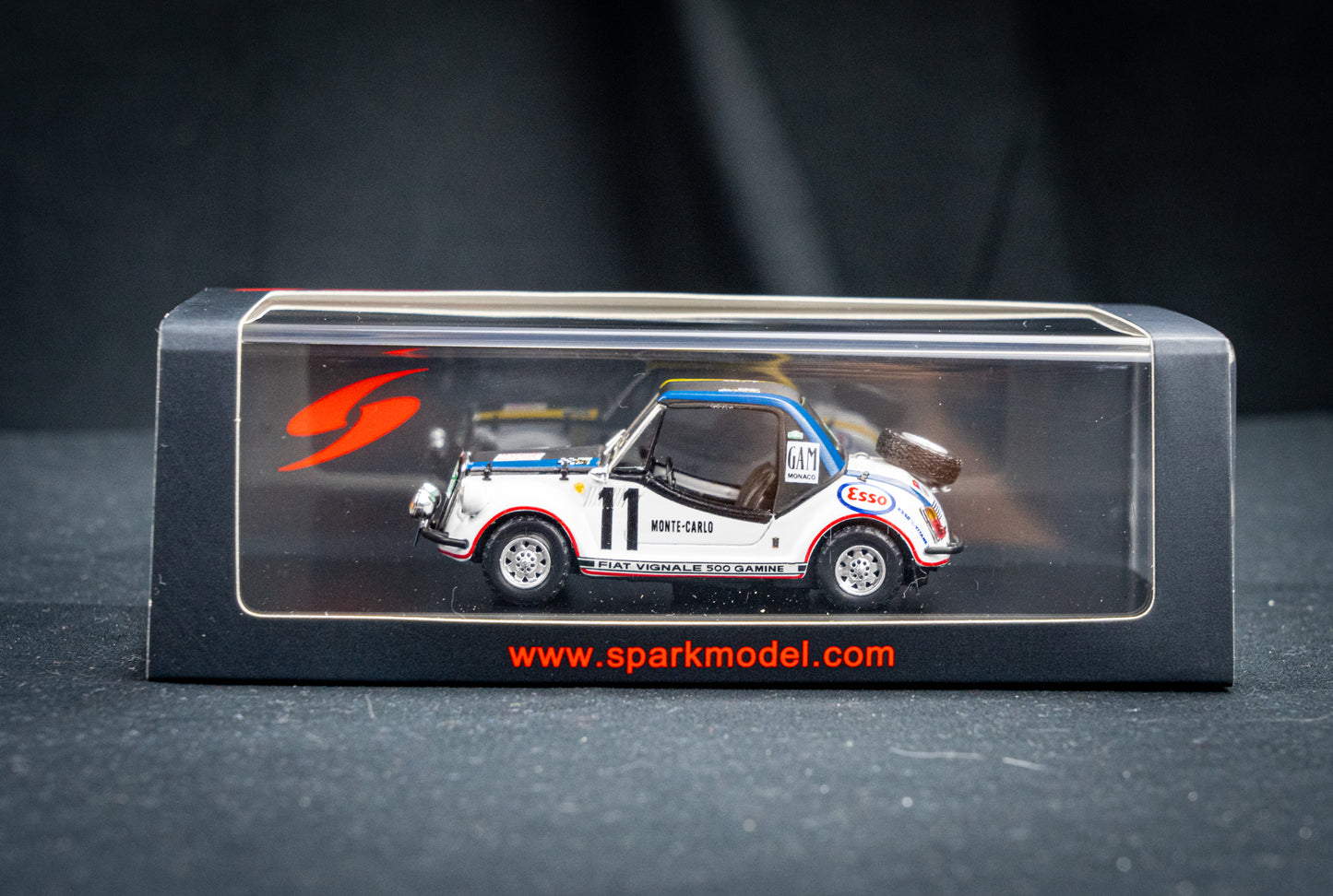 Fiat 500 Gamine #11 R.F. Dulbecco / Y.LeGraverend Rallye Monte Carlo 1969 Spark 1:43