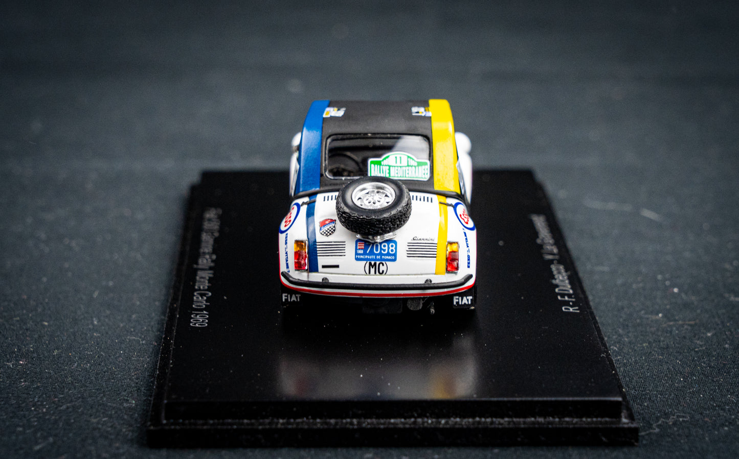 Fiat 500 Gamine #11 R.F. Dulbecco / Y.LeGraverend Rallye Monte Carlo 1969 Spark 1:43