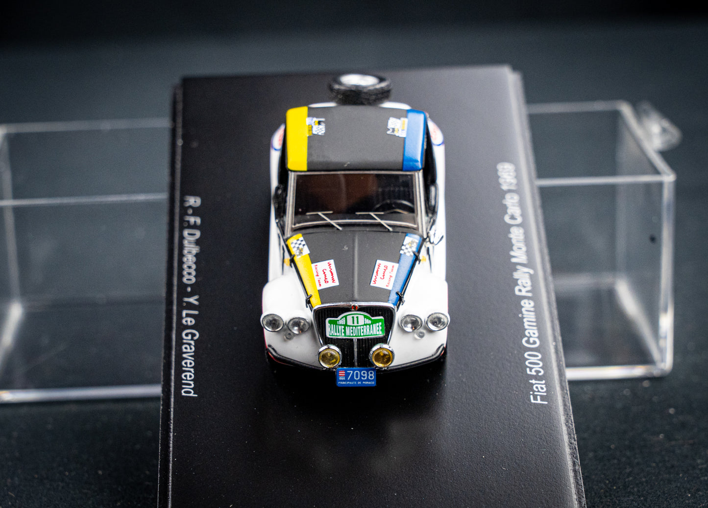 Fiat 500 Gamine #11 R.F. Dulbecco / Y.LeGraverend Rallye Monte Carlo 1969 Spark 1:43