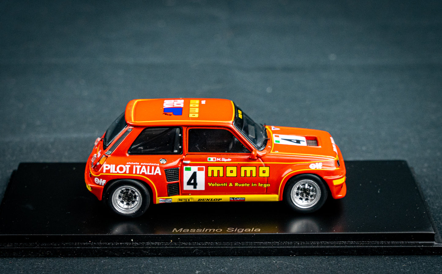 Renault 5 Turbo #4 Massimo Sigala - Renault 5 europa Cup 1984 - Spark 1:43