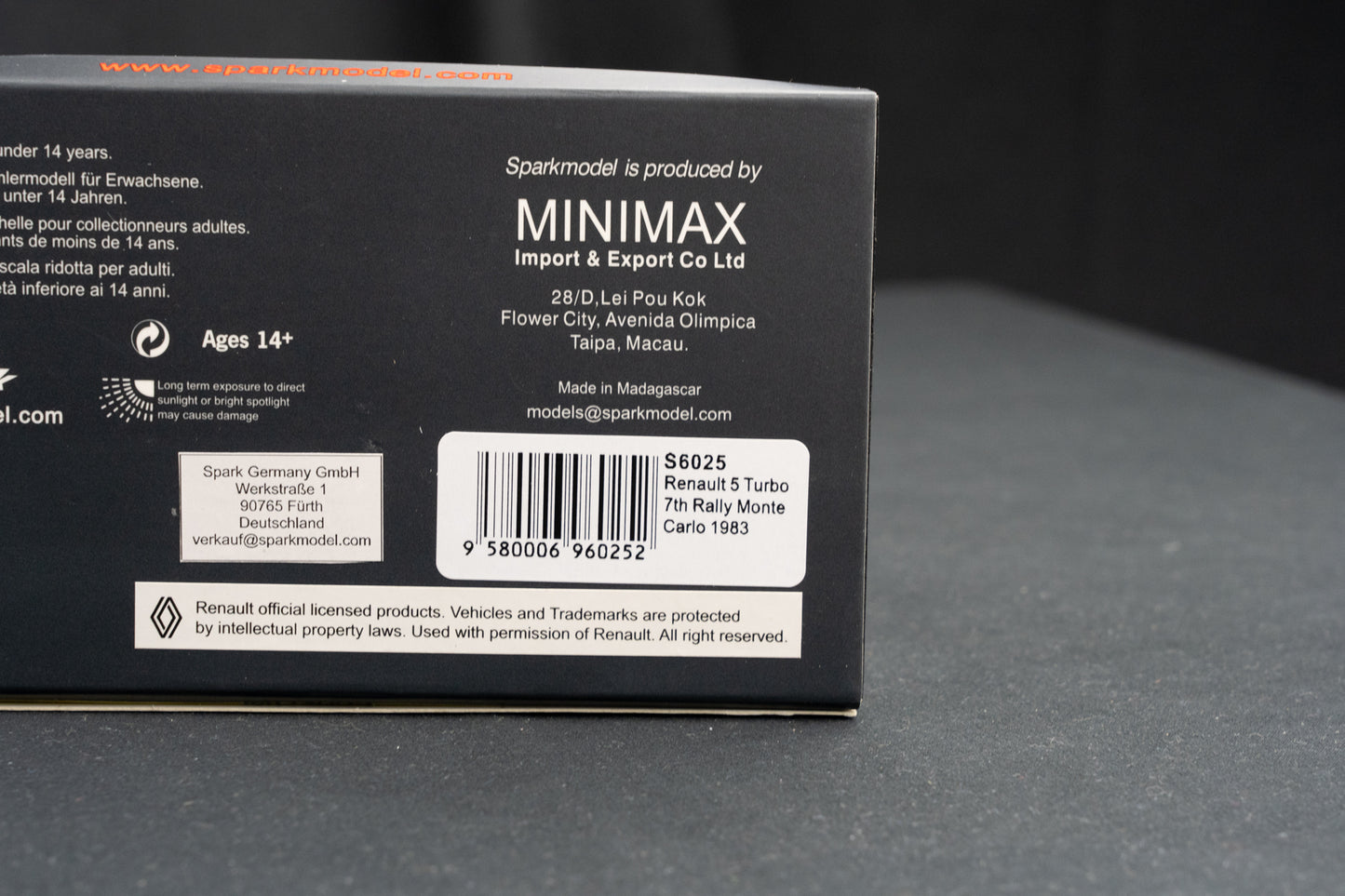 Renault 5 Turbo #9 J. Ragnotti / J.M. Andrie 7th Rallye Monte Carlo 1983 - Spark 1:43