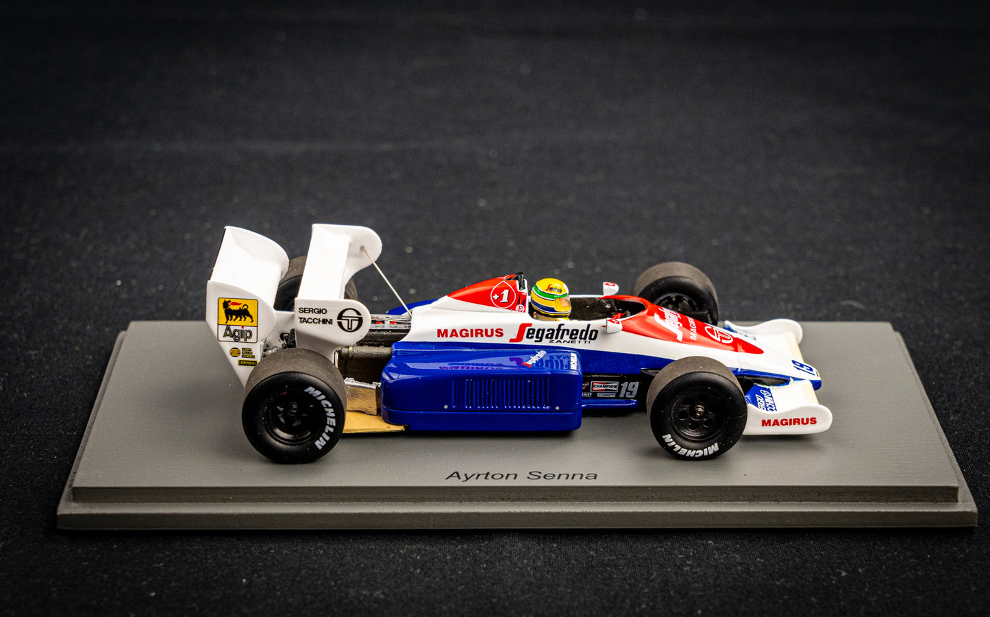 Ayrton Senna - Toleman TG184 #19 - 3rd British Grand Prix 1984 - Spark 1:43