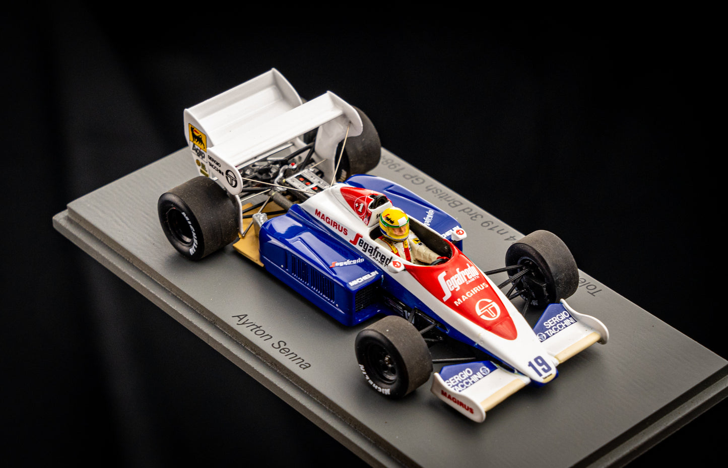 Ayrton Senna - Toleman TG184 #19 - 3rd British Grand Prix 1984 - Spark 1:43