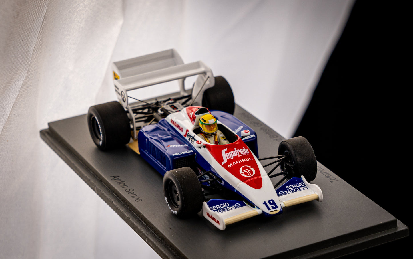 Ayrton Senna - Toleman TG184 #19 - 3rd British Grand Prix 1984 - Spark 1:43
