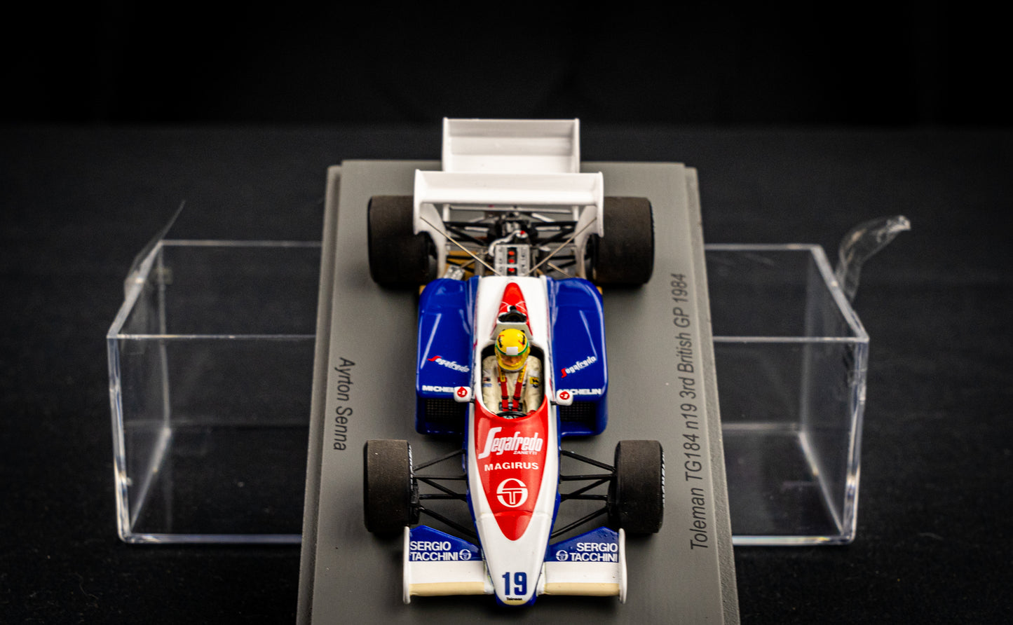 Ayrton Senna - Toleman TG184 #19 - 3rd British Grand Prix 1984 - Spark 1:43