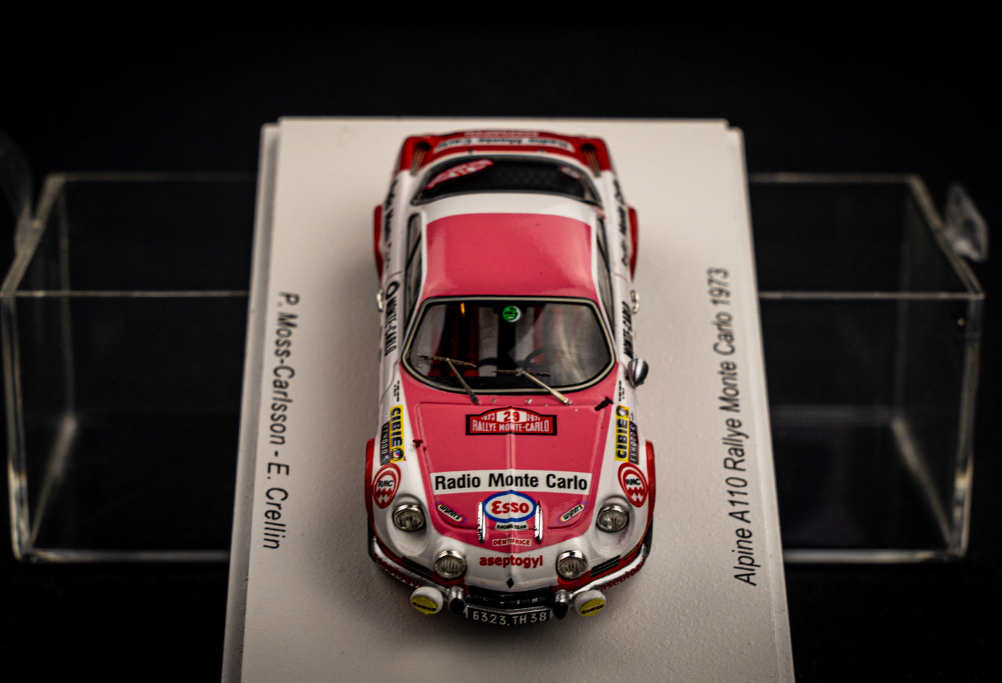 Renault Alpine A110 #29 P.A. Moss-Carlsson / E. Crellin - Rallye Monte Carlo 1973 - Spark 1:43