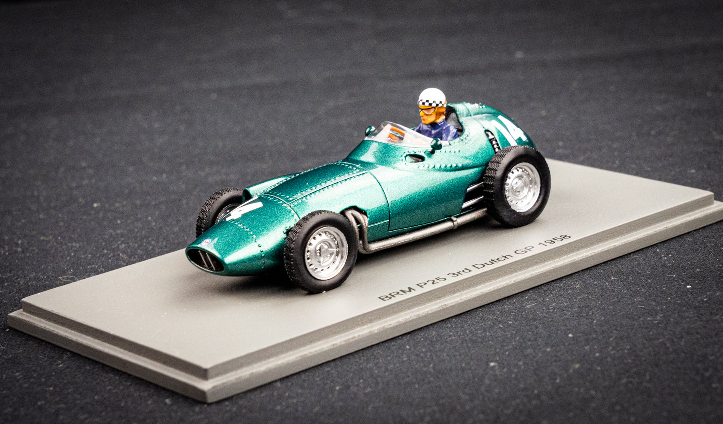 BRM P25 #14 Jean Behra - 3rd GP Holland 1958 - Spark 1:43