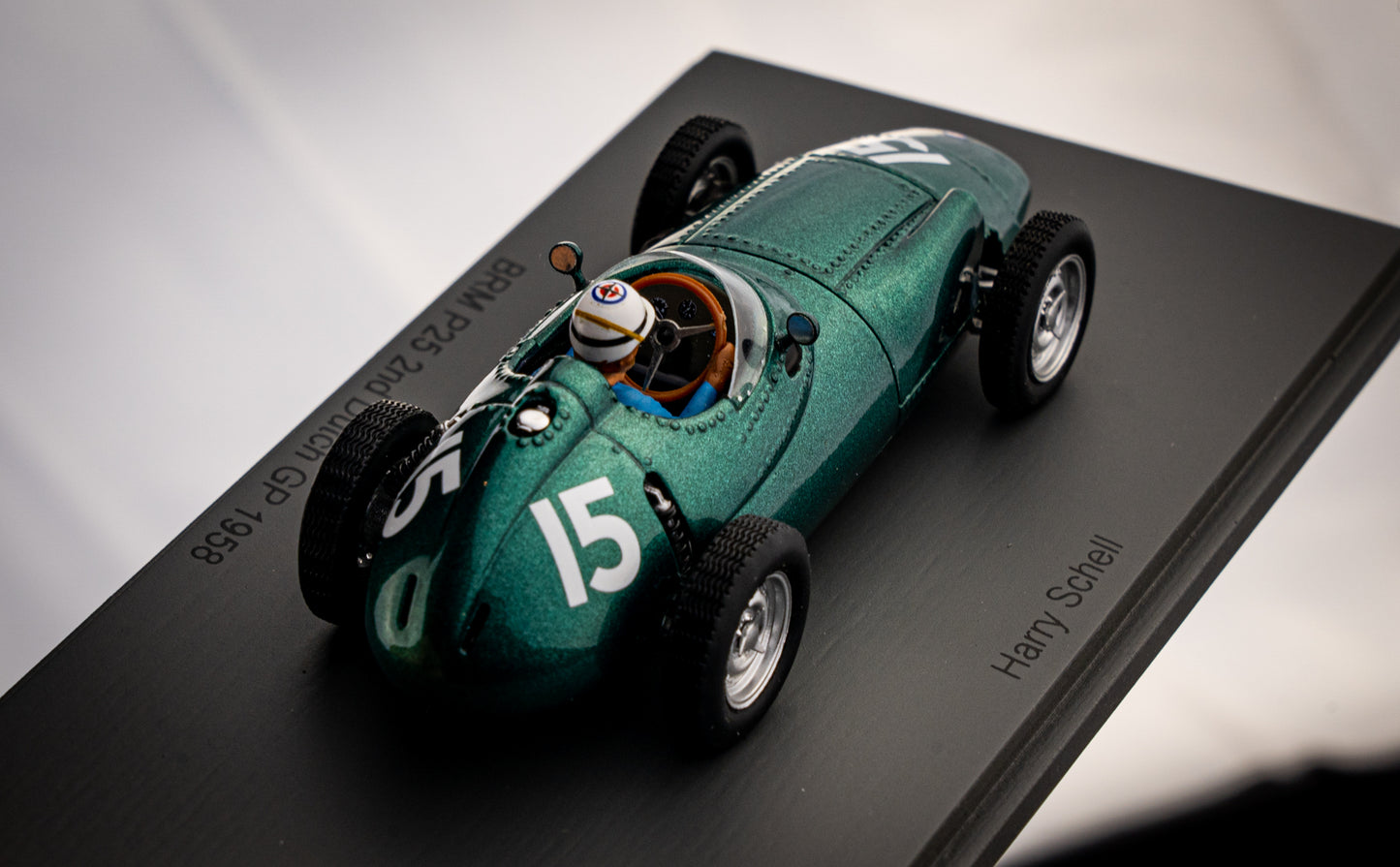 BRM P25 #15 Harry Schell - 2nd Grand Prix Holland 1958 - Spark 1:43