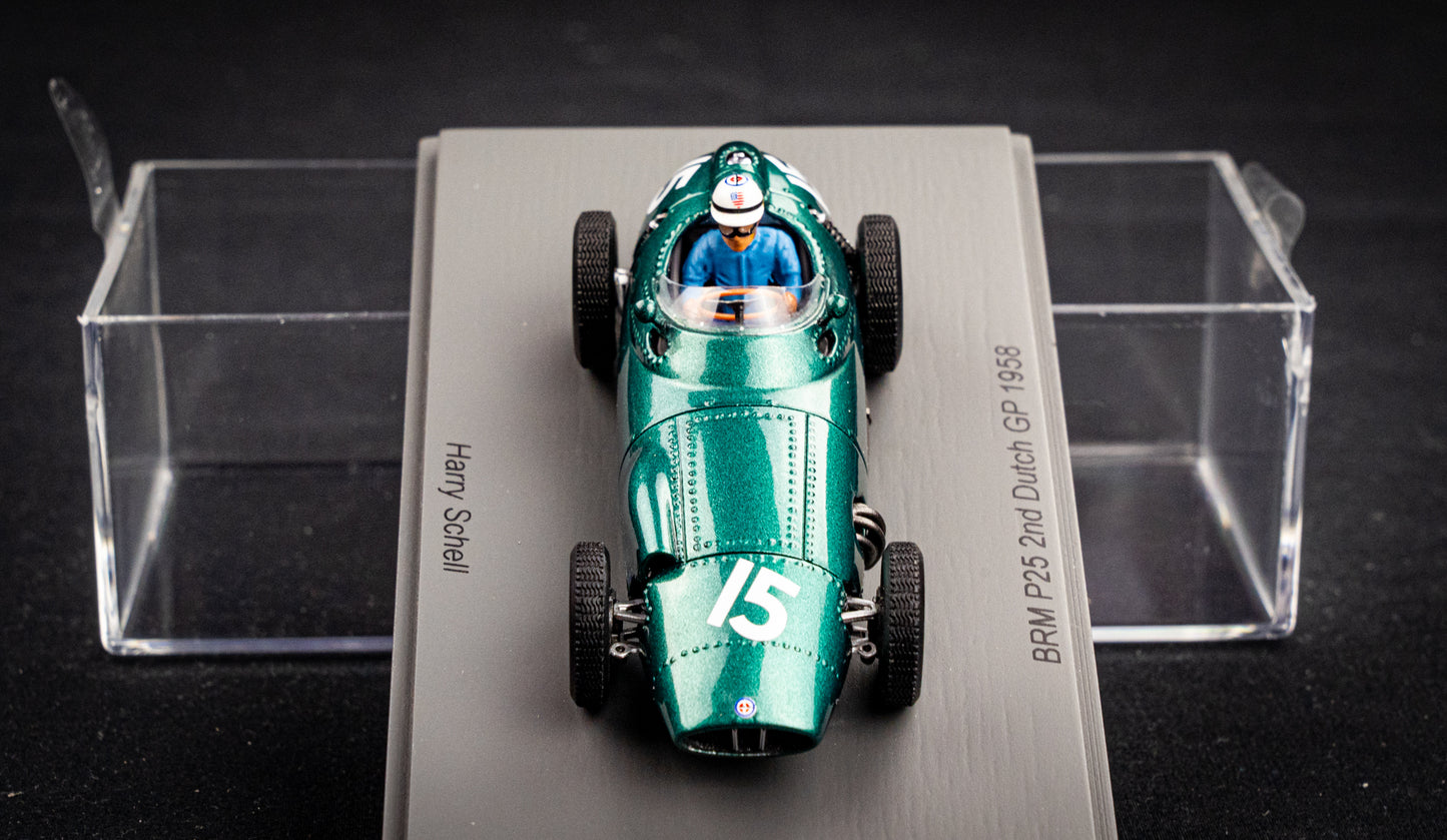 BRM P25 #15 Harry Schell - 2nd Grand Prix Holland 1958 - Spark 1:43