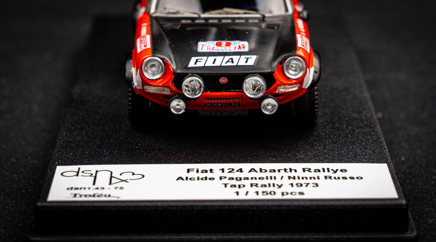 FIAT 124 Abarth Rallye lim. 150 pcs. #2 A.Paganelli / N.Russo - Rallye Portugal 1973 - Trofeu 1:43