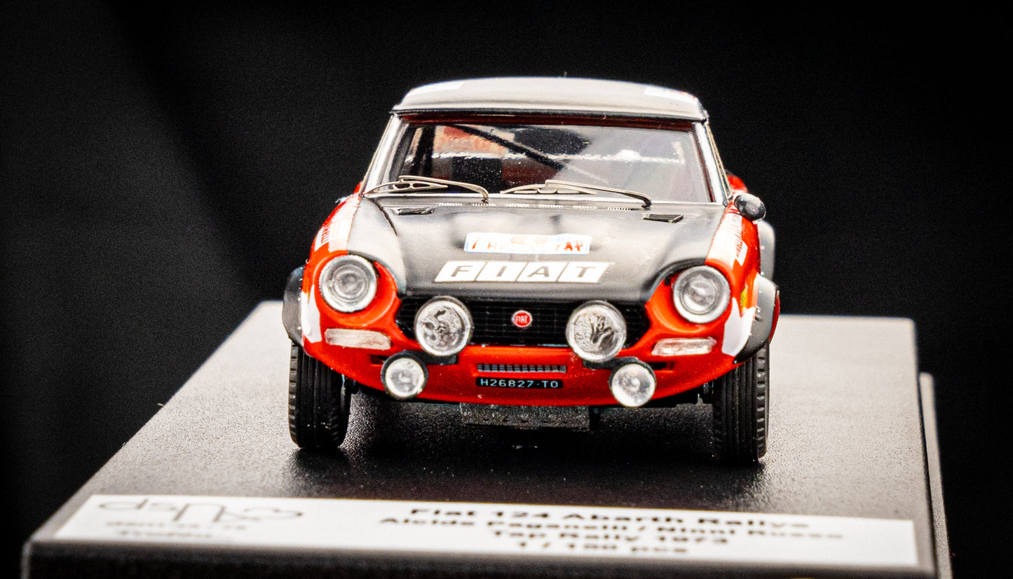 FIAT 124 Abarth Rallye lim. 150 pcs. #2 A.Paganelli / N.Russo - Rallye Portugal 1973 - Trofeu 1:43