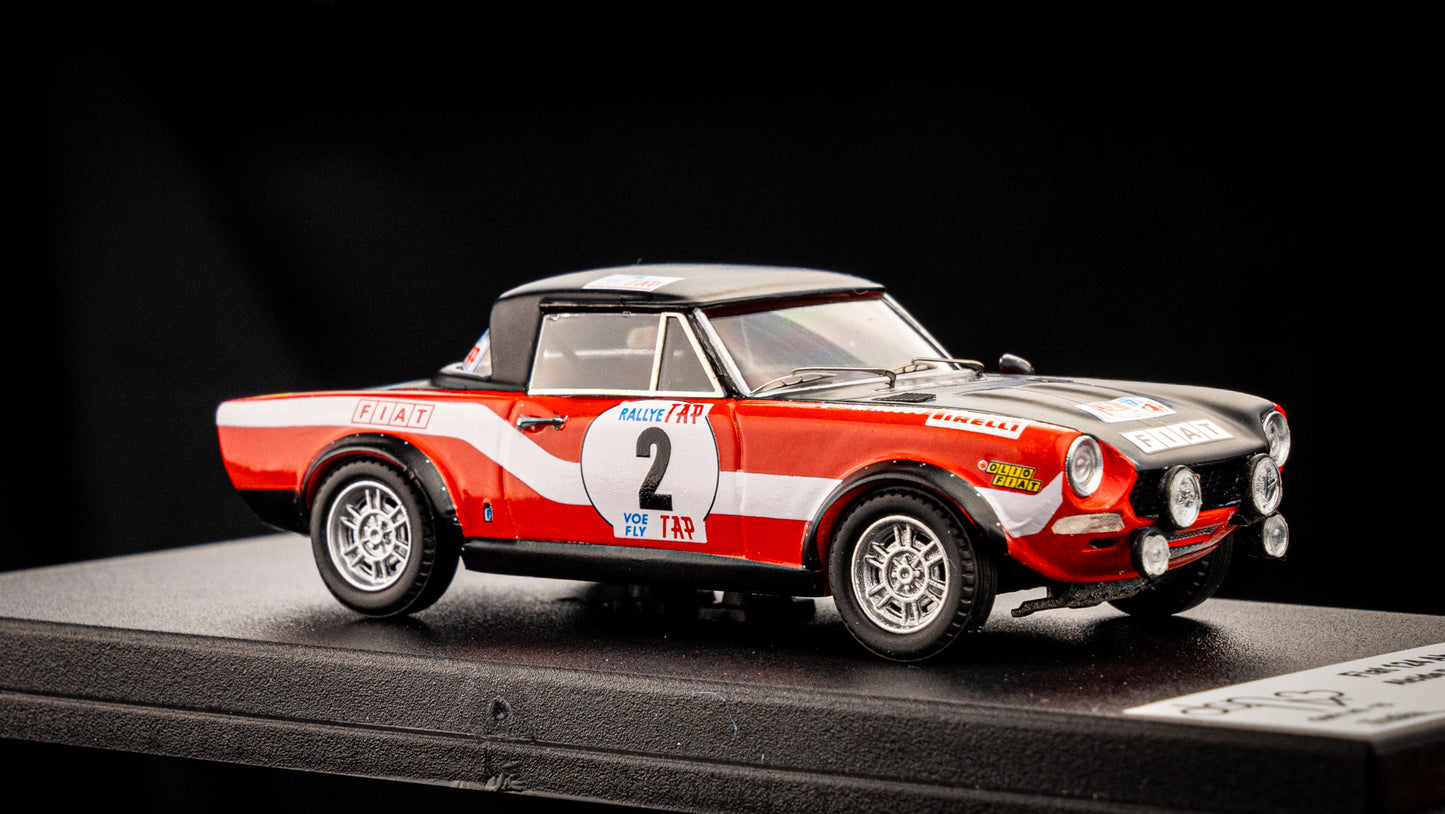 FIAT 124 Abarth Rallye lim. 150 pcs. #2 A.Paganelli / N.Russo - Rallye Portugal 1973 - Trofeu 1:43