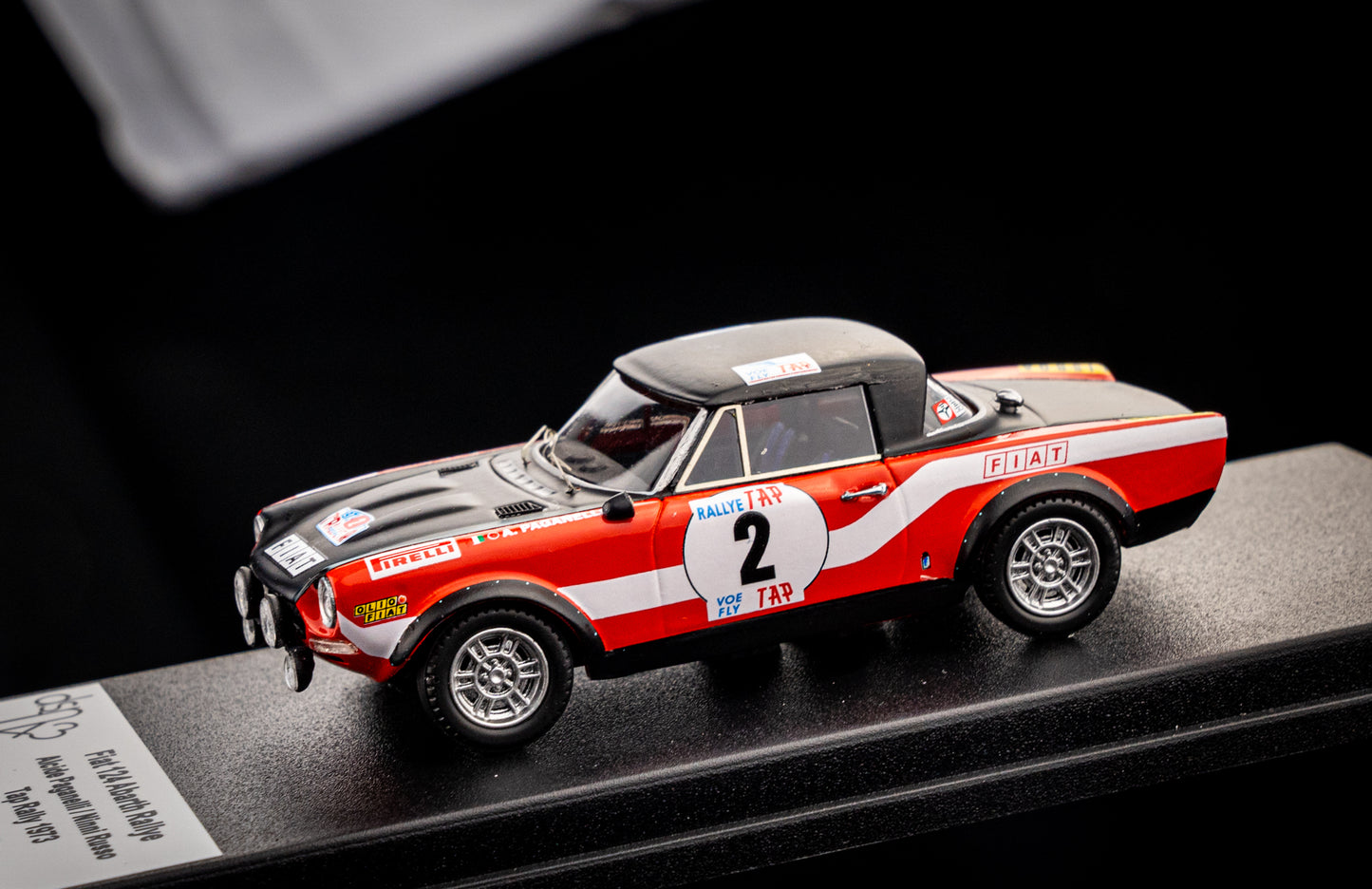 FIAT 124 Abarth Rallye lim. 150 pcs. #2 A.Paganelli / N.Russo - Rallye Portugal 1973 - Trofeu 1:43