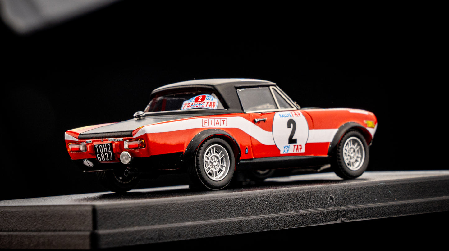 FIAT 124 Abarth Rallye lim. 150 pcs. #2 A.Paganelli / N.Russo - Rallye Portugal 1973 - Trofeu 1:43