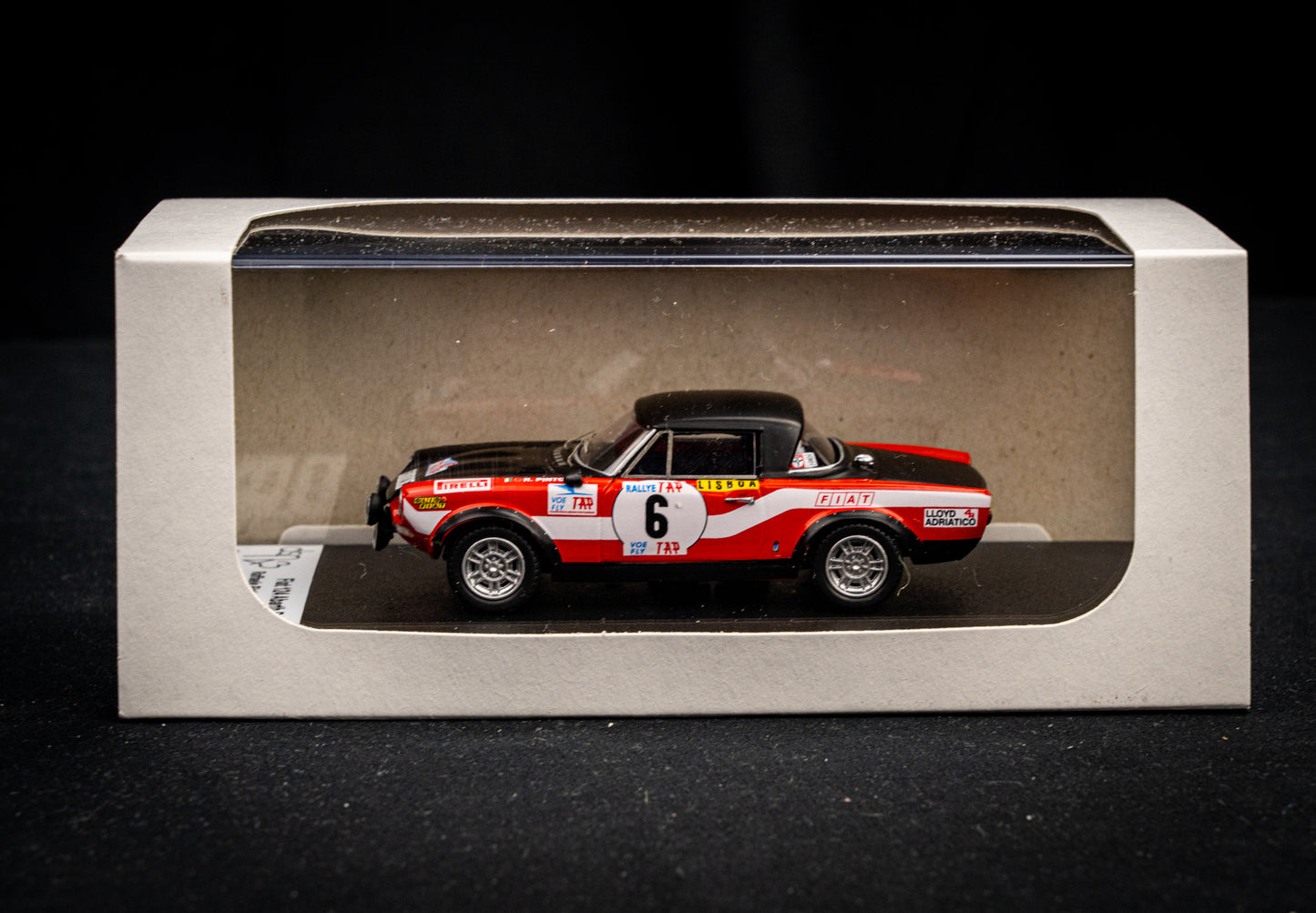 FIAT 124 Abarth Rallye lim. 150 pcs. #6 R. Pinto / A. Bernacchini - Rallye Portugal 1973 - Trofeu 1:43