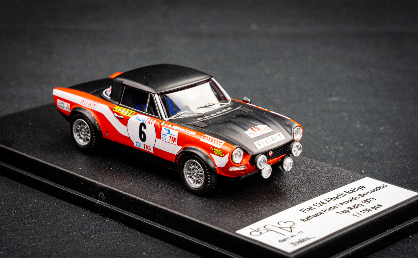FIAT 124 Abarth Rallye lim. 150 pcs. #6 R. Pinto / A. Bernacchini - Rallye Portugal 1973 - Trofeu 1:43