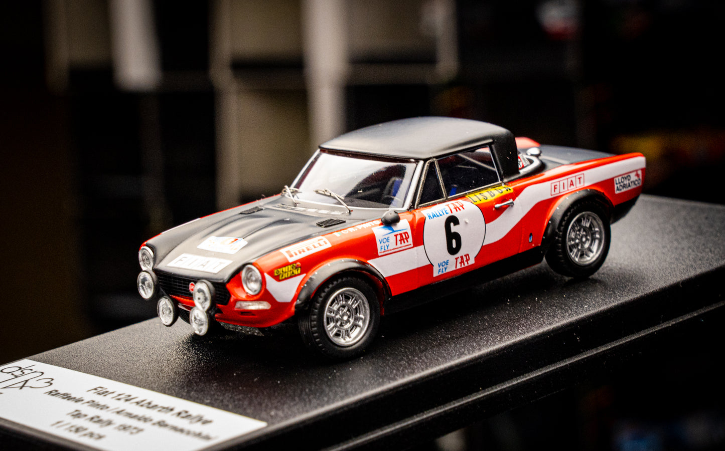 FIAT 124 Abarth Rallye lim. 150 pcs. #6 R. Pinto / A. Bernacchini - Rallye Portugal 1973 - Trofeu 1:43