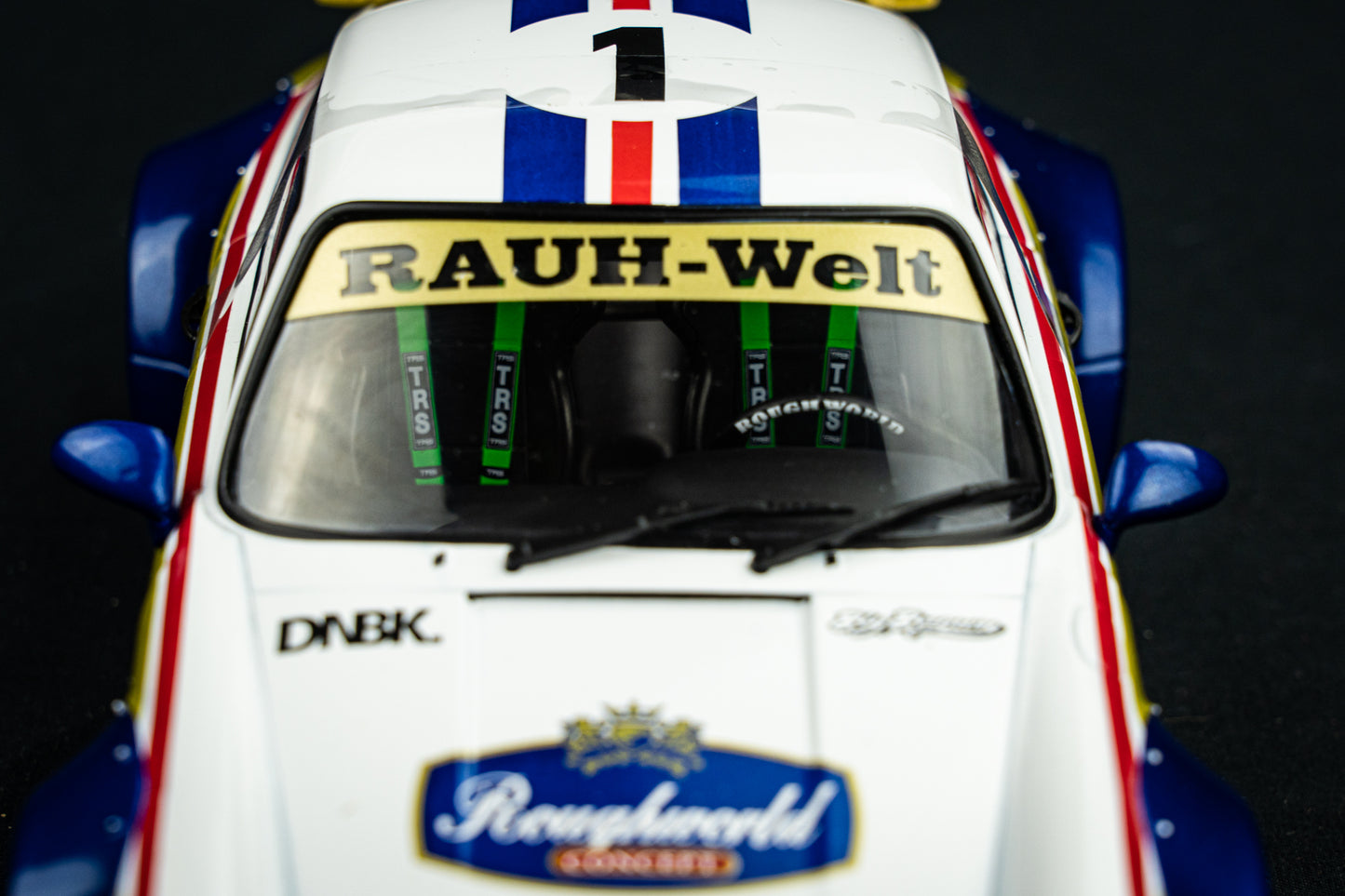Porsche 911 (964) RWB Rauh - Welt 2022 blue / white / red / gold - Solido 1:18