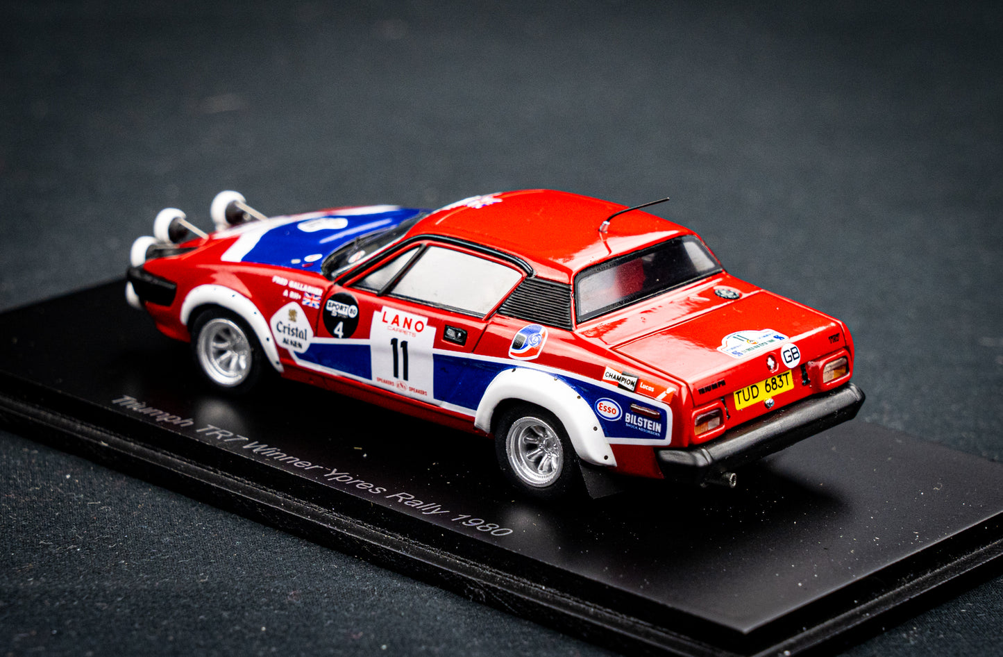 Triumph TR7 #11 T. Pond / F. Gallagher - Winner Ypern Rallye 1980 - Spark 1:43
