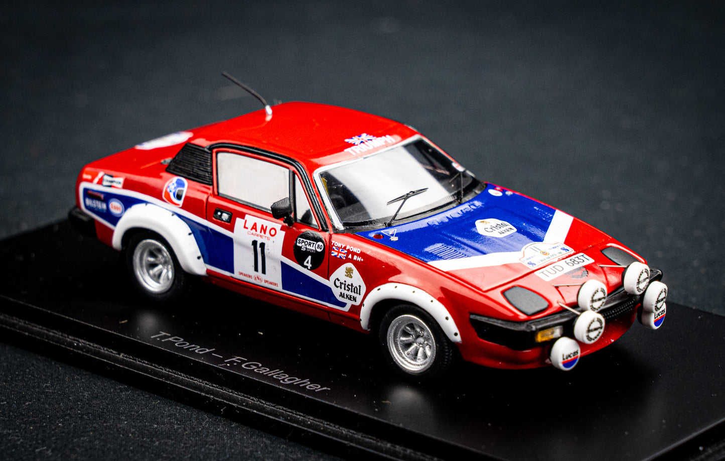 Triumph TR7 #11 T. Pond / F. Gallagher - Winner Ypern Rallye 1980 - Spark 1:43